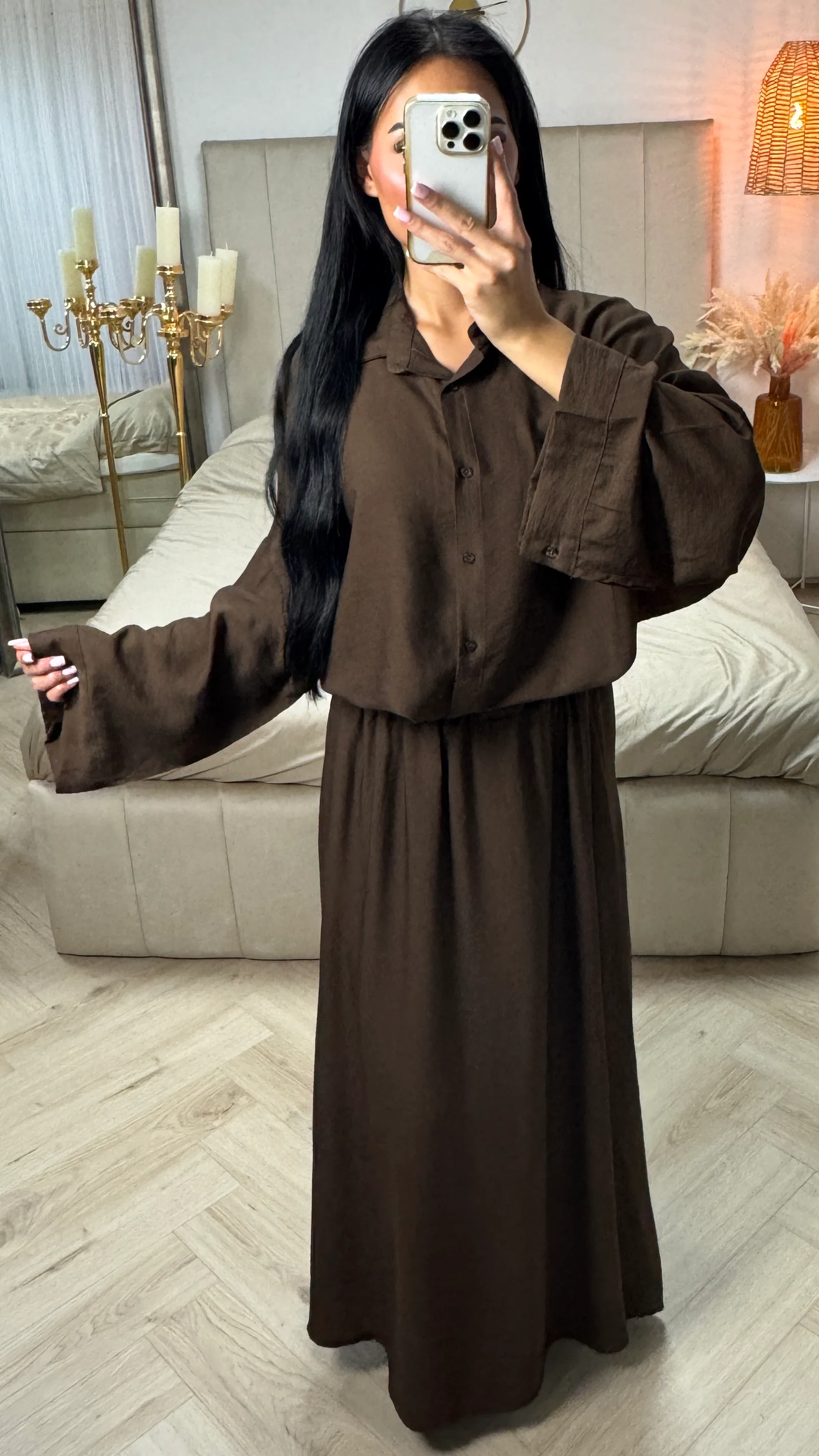 2-Delige Set met Blouse en Maxi Rok – Viscoseblend - Image 5