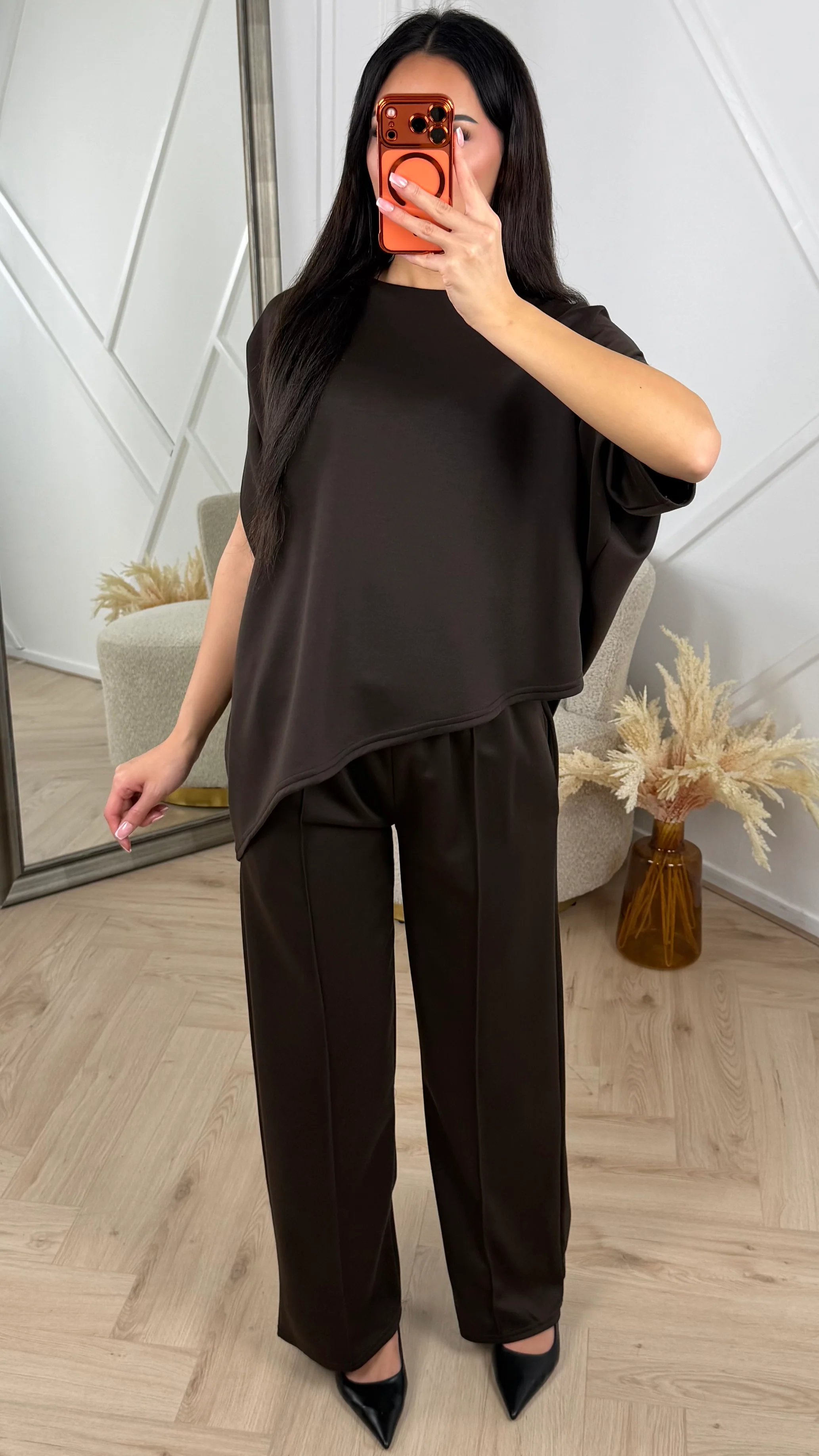 2-Piece Set met Asymmetrische Top en Rechte Broek - Image 2