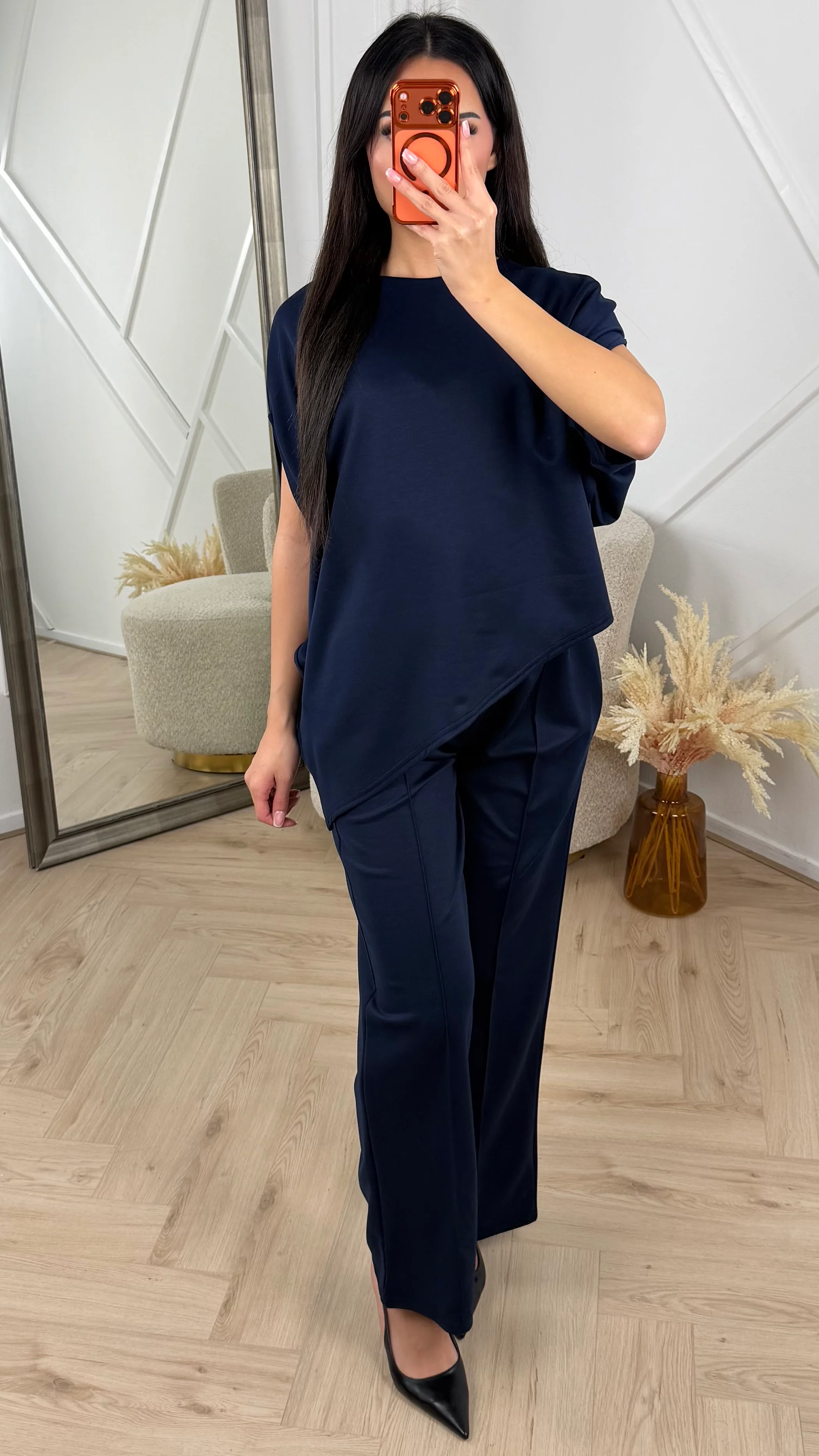 2-Piece Set met Asymmetrische Top en Rechte Broek - Image 3