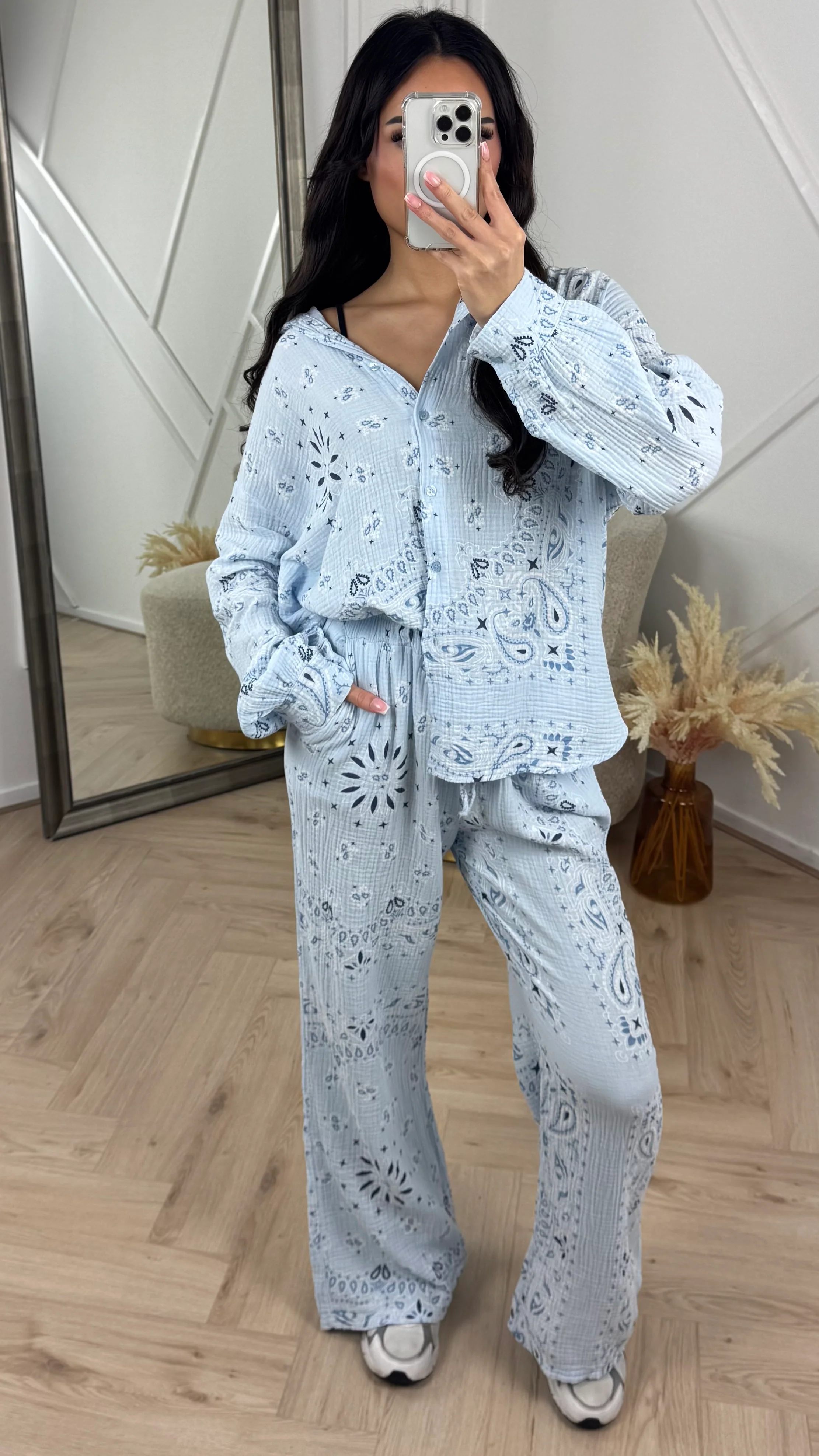 2-Piece Set met Paisley Print en Structuurstof - Image 5
