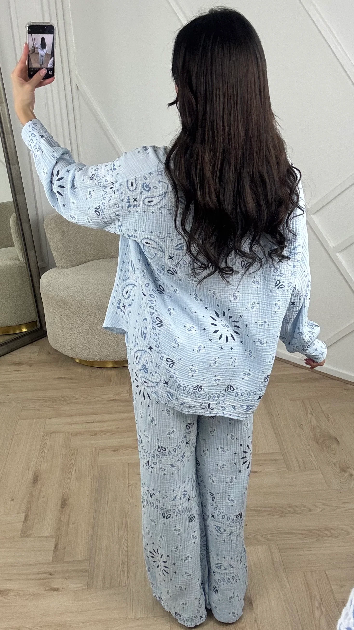2-Piece Set met Paisley Print en Structuurstof - Image 6