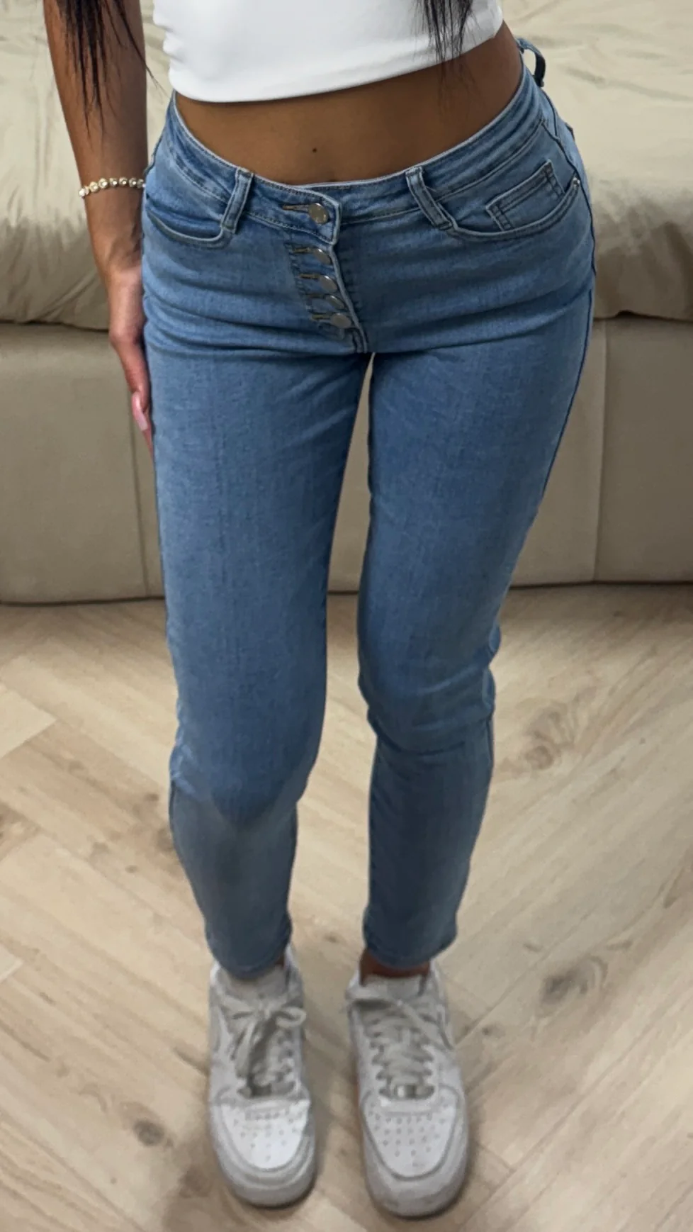 2025 Premium Quality Stretch Clean Jeans 5 buttons 78011