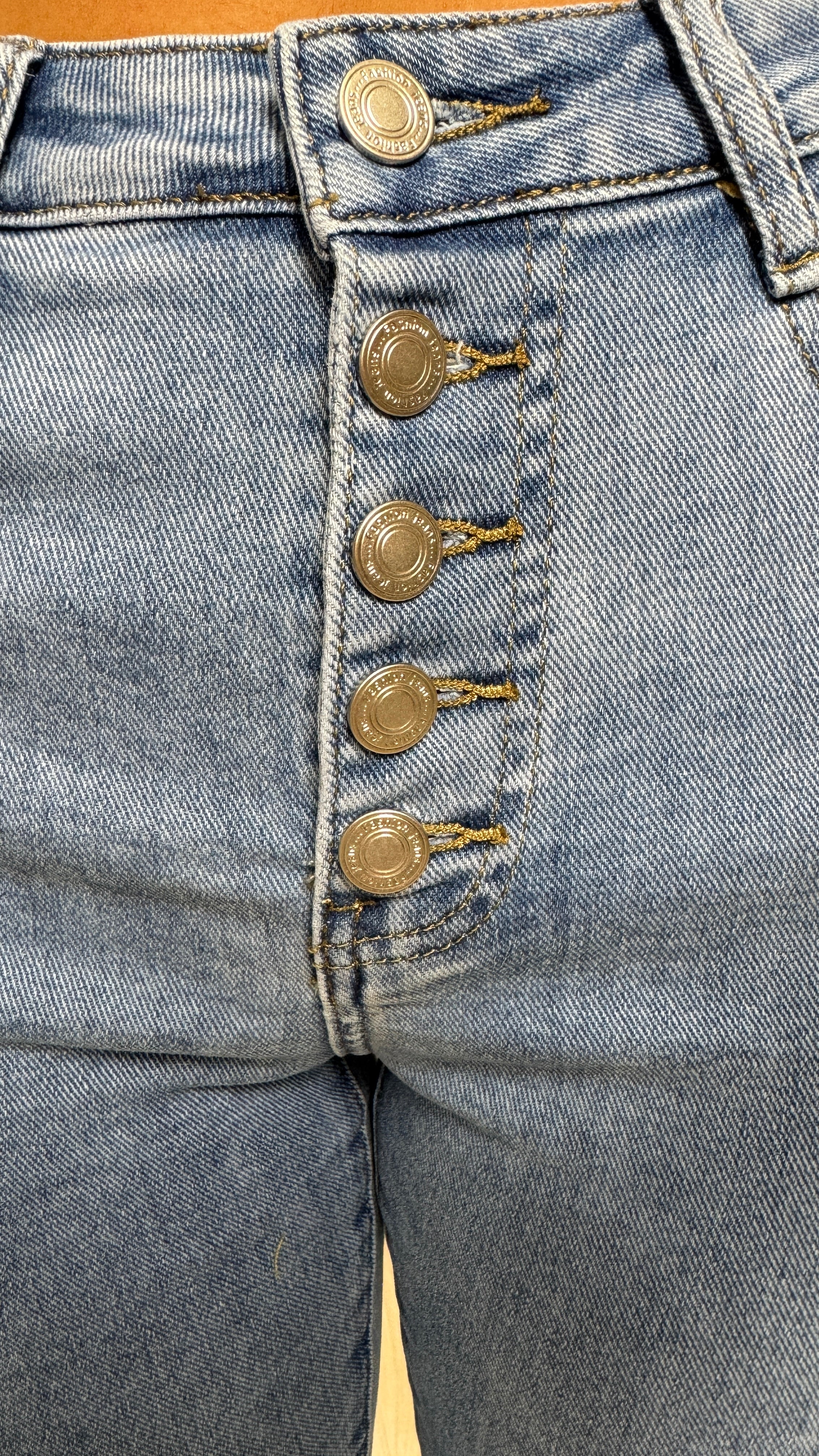 2025 Premium Quality Stretch Clean Jeans 5 buttons 78011 - Image 5