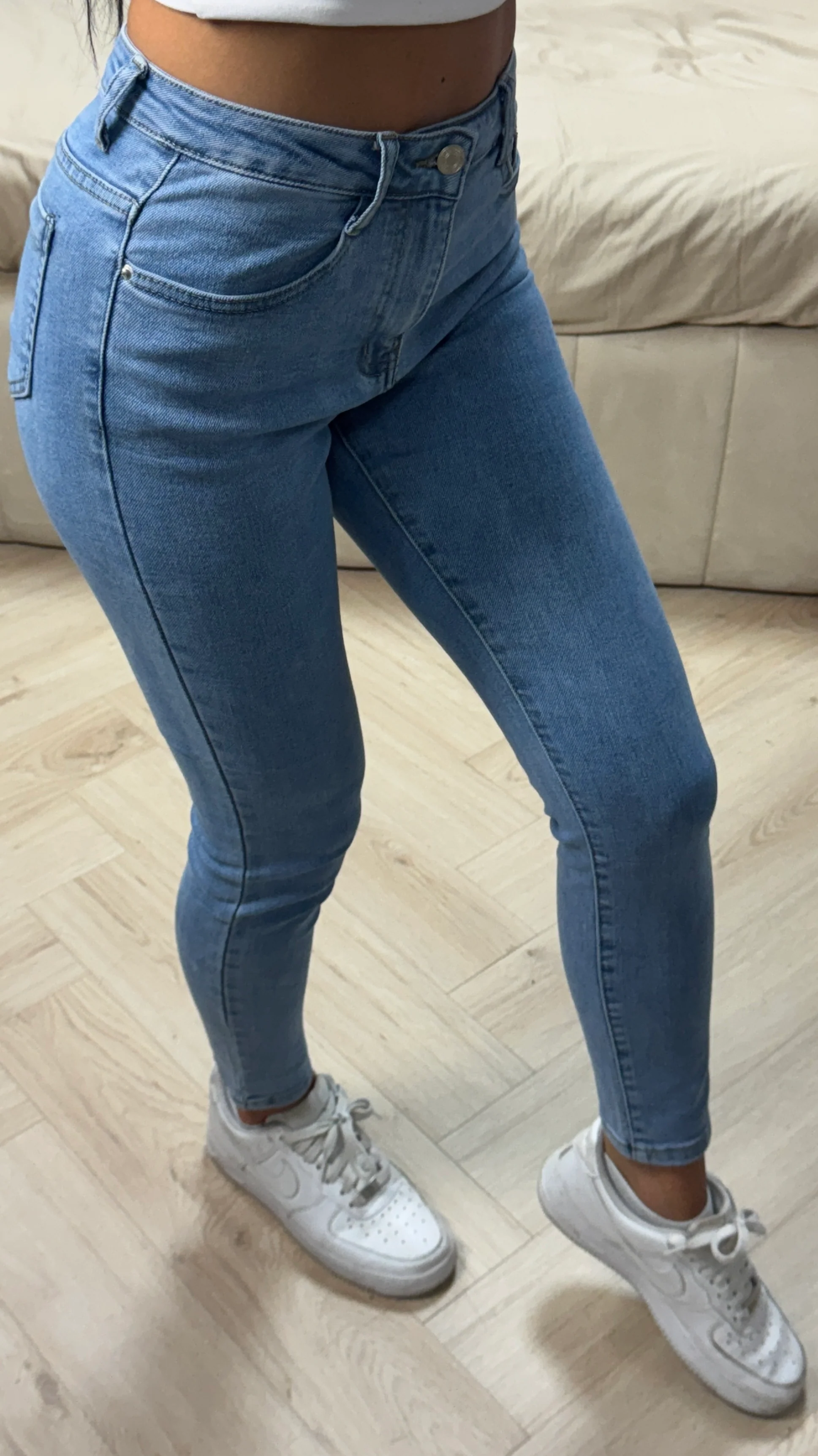 2025 Premium Quality Stretch Clean Jeans 77923 - Image 2