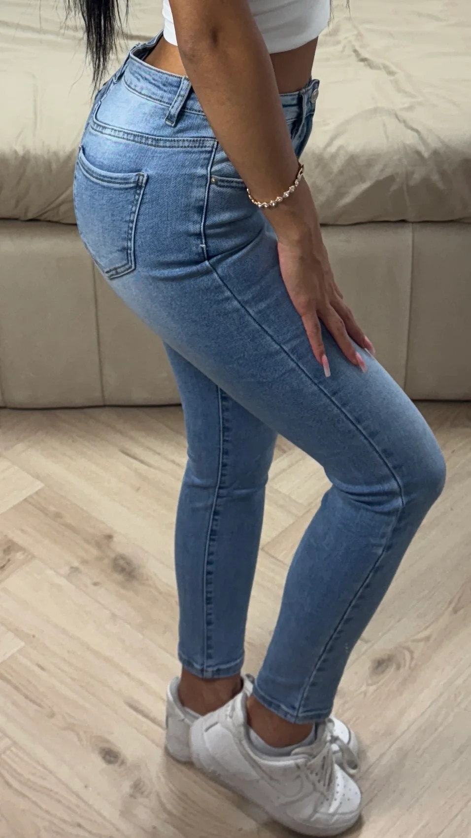 2025 Premium Quality Stretch Clean Jeans 77925 - Image 5