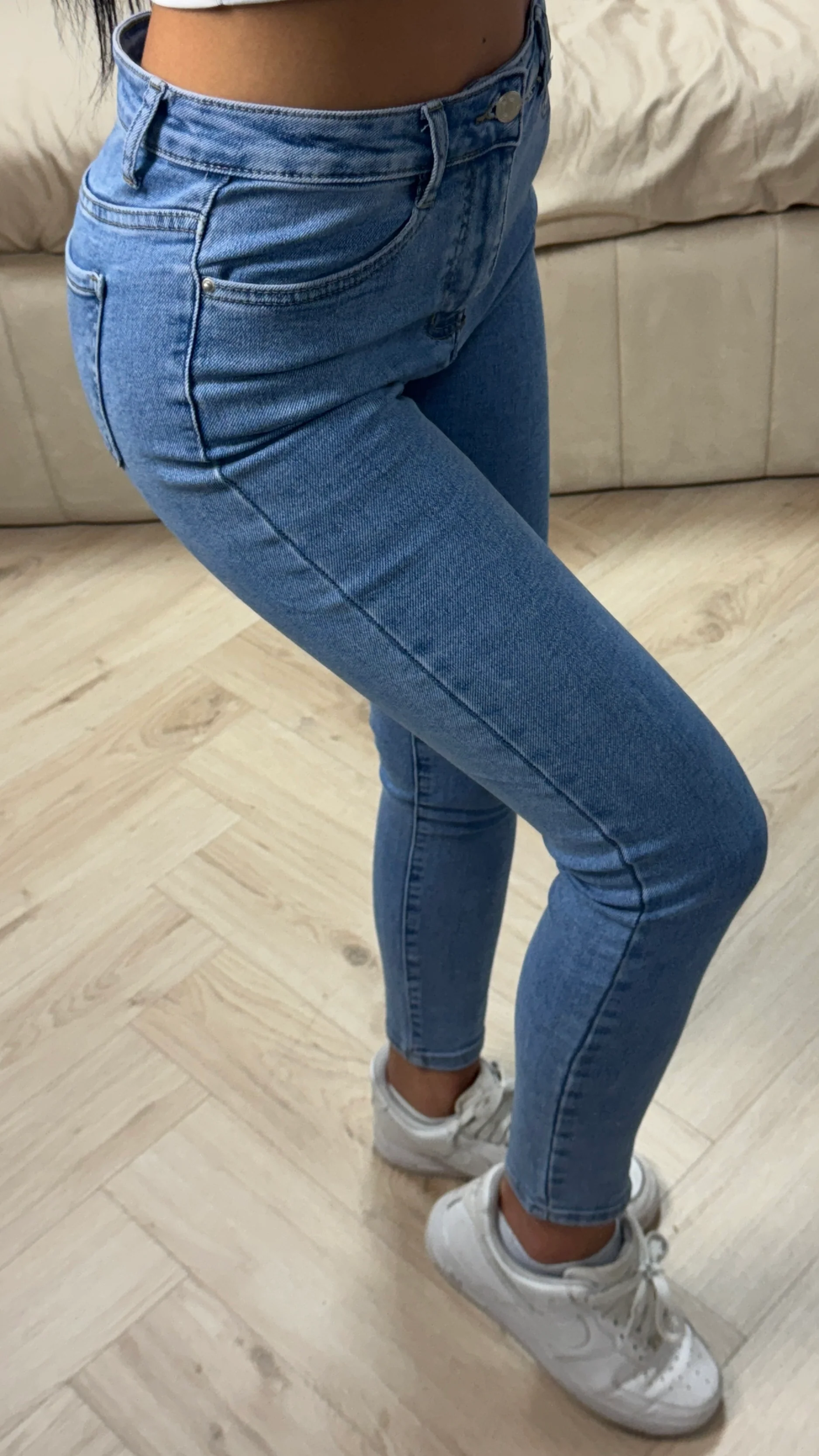 2025 Premium Quality Stretch Clean Jeans 77926 - Image 5