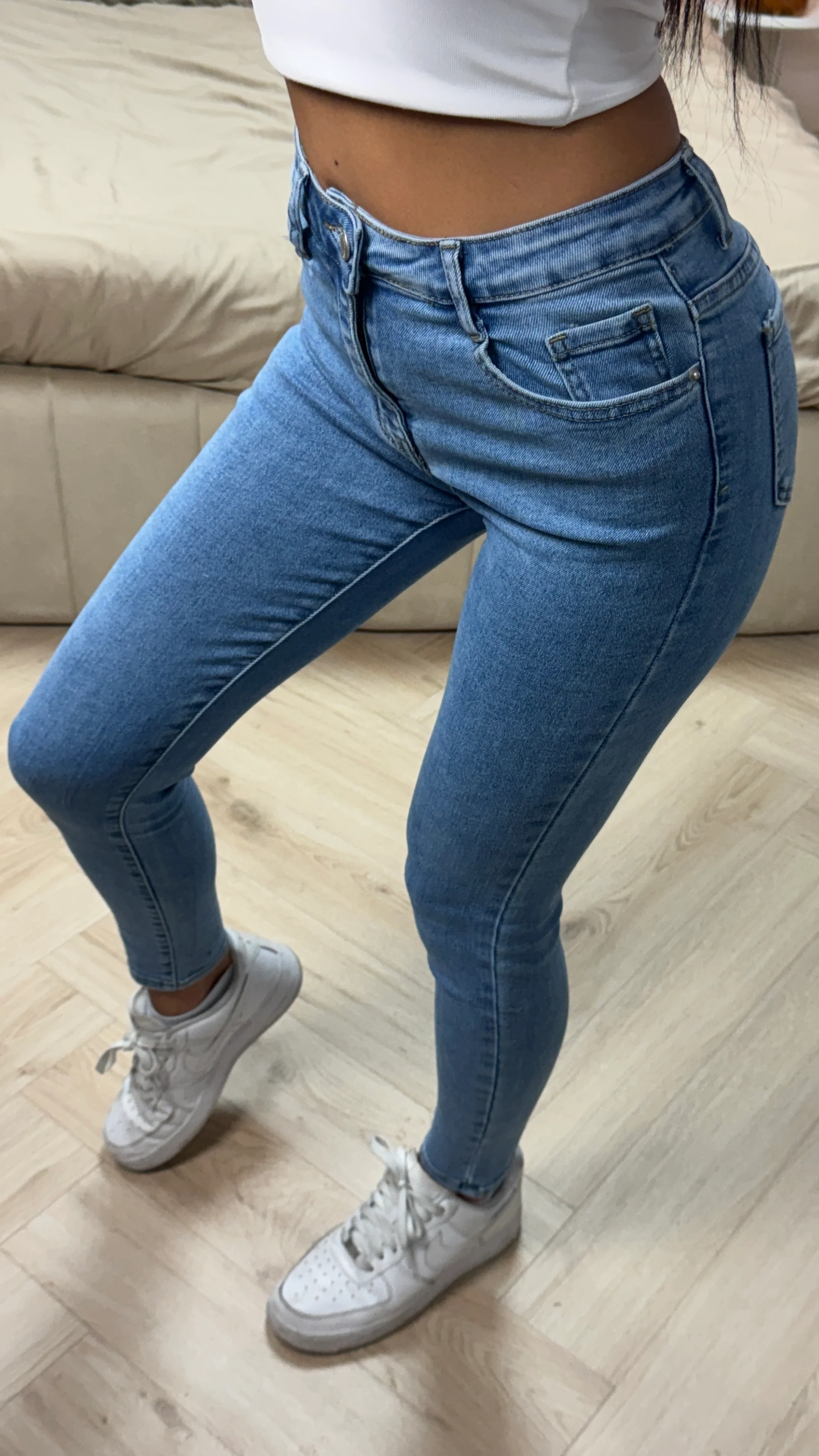 2025 Premium Quality Stretch Clean Jeans 77929 - Image 5