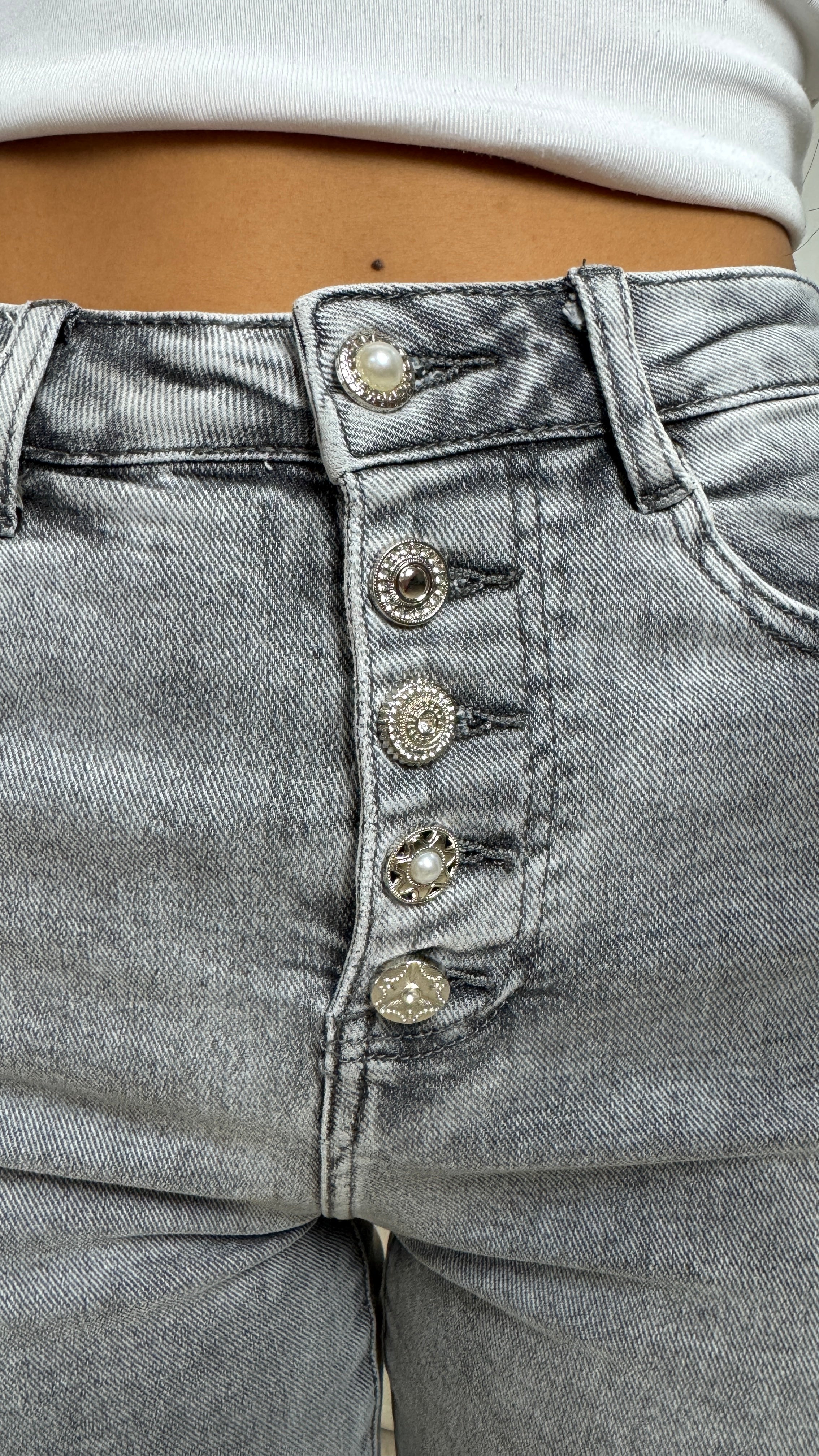 2025 Premium Quality Stretch Clean Wide Leg Jeans 78102 - Image 2