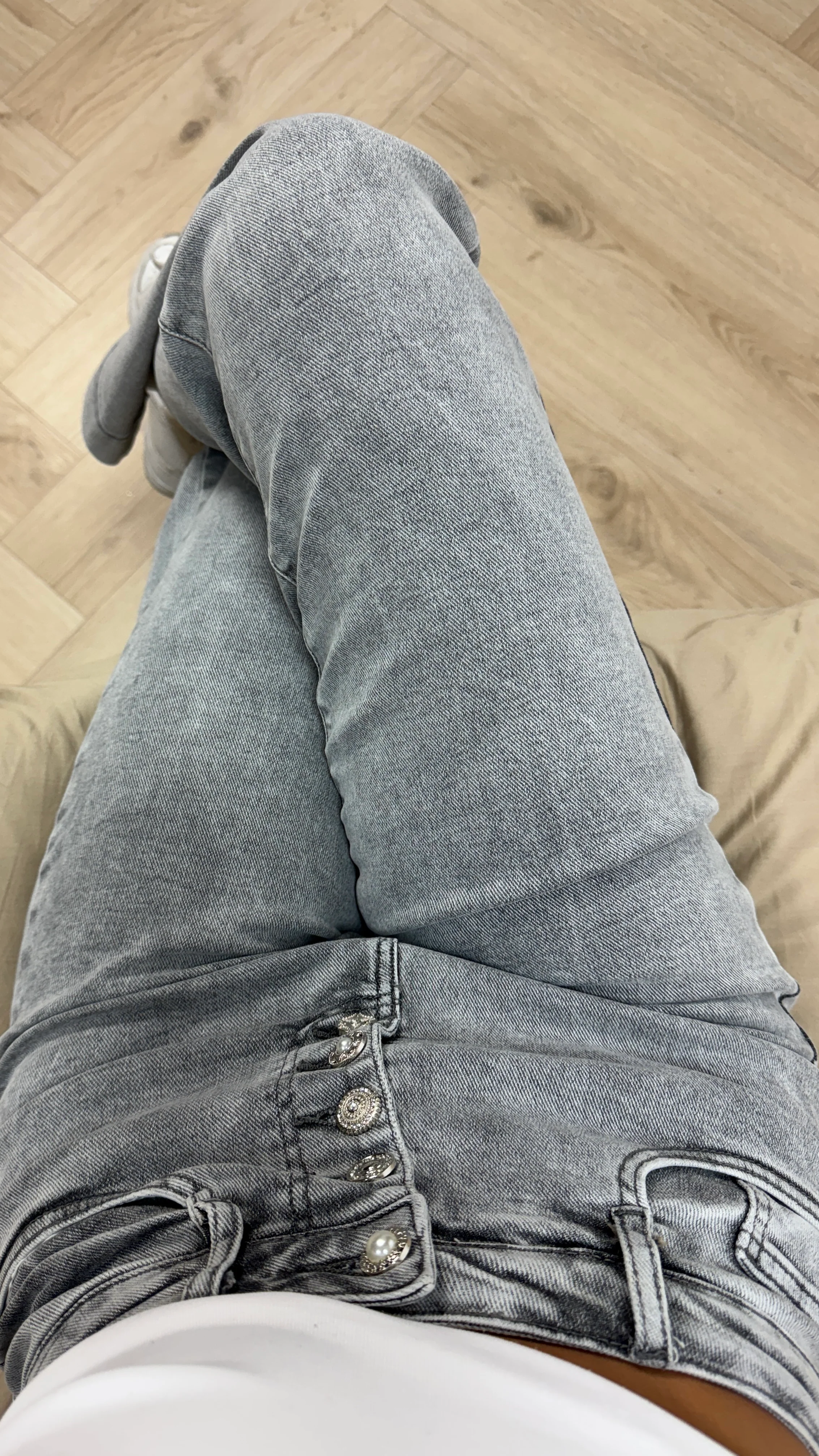 2025 Premium Quality Stretch Clean Wide Leg Jeans 78102 - Image 5