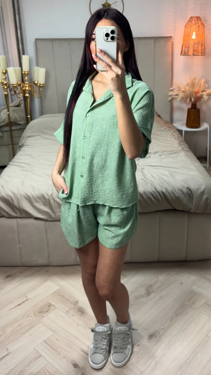 2pcs Blouse + Shorts Linnenlook Set - Image 10