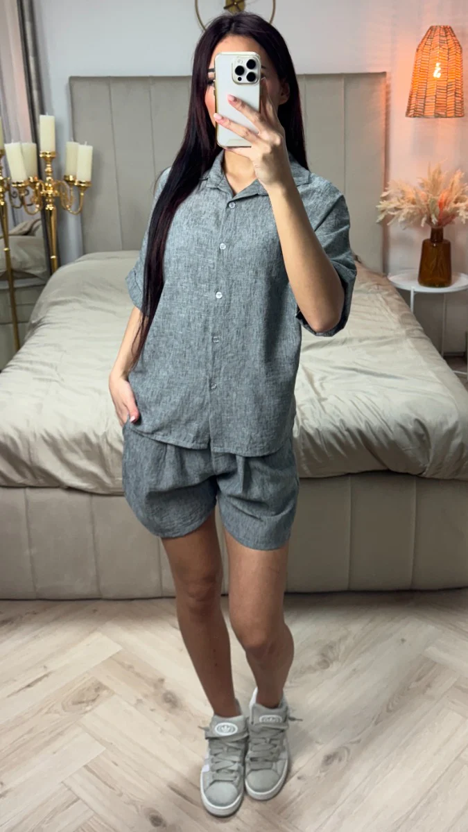 2pcs Blouse + Shorts Linnenlook Set - Image 12