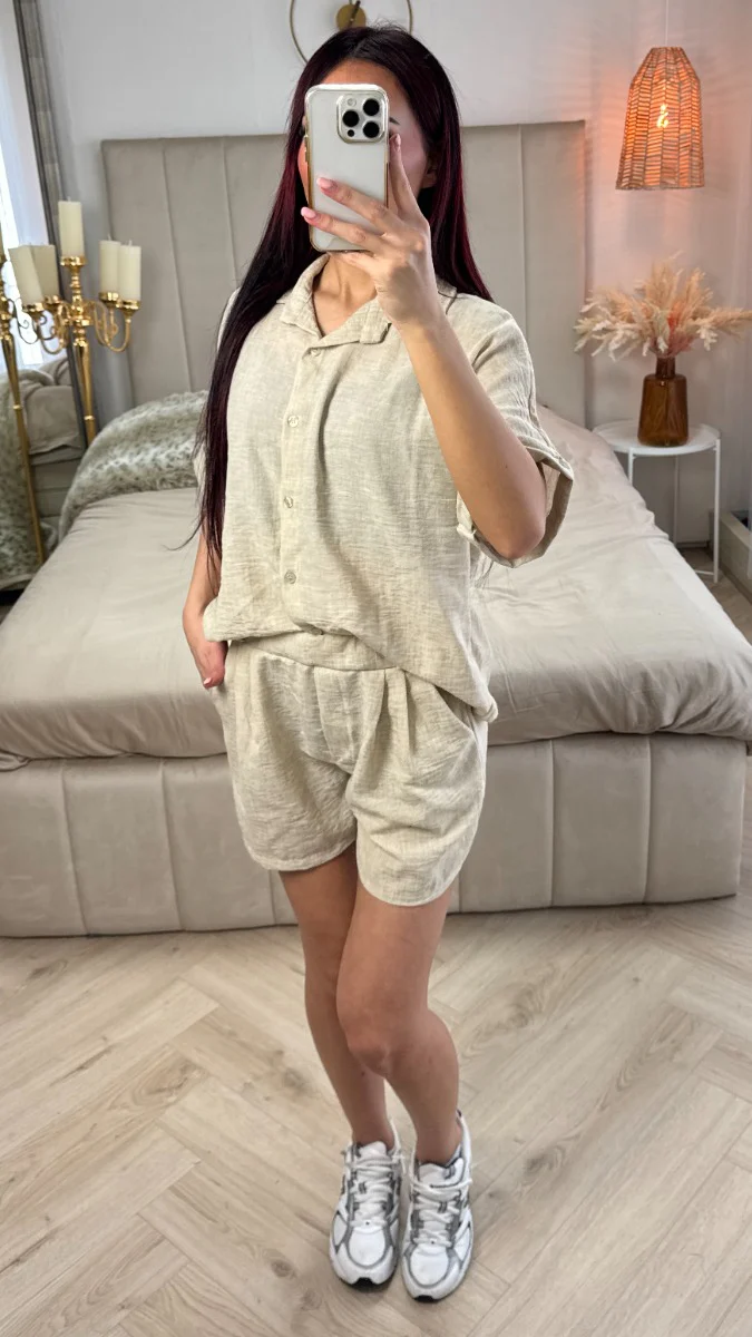2pcs Blouse + Shorts Linnenlook Set - Image 14