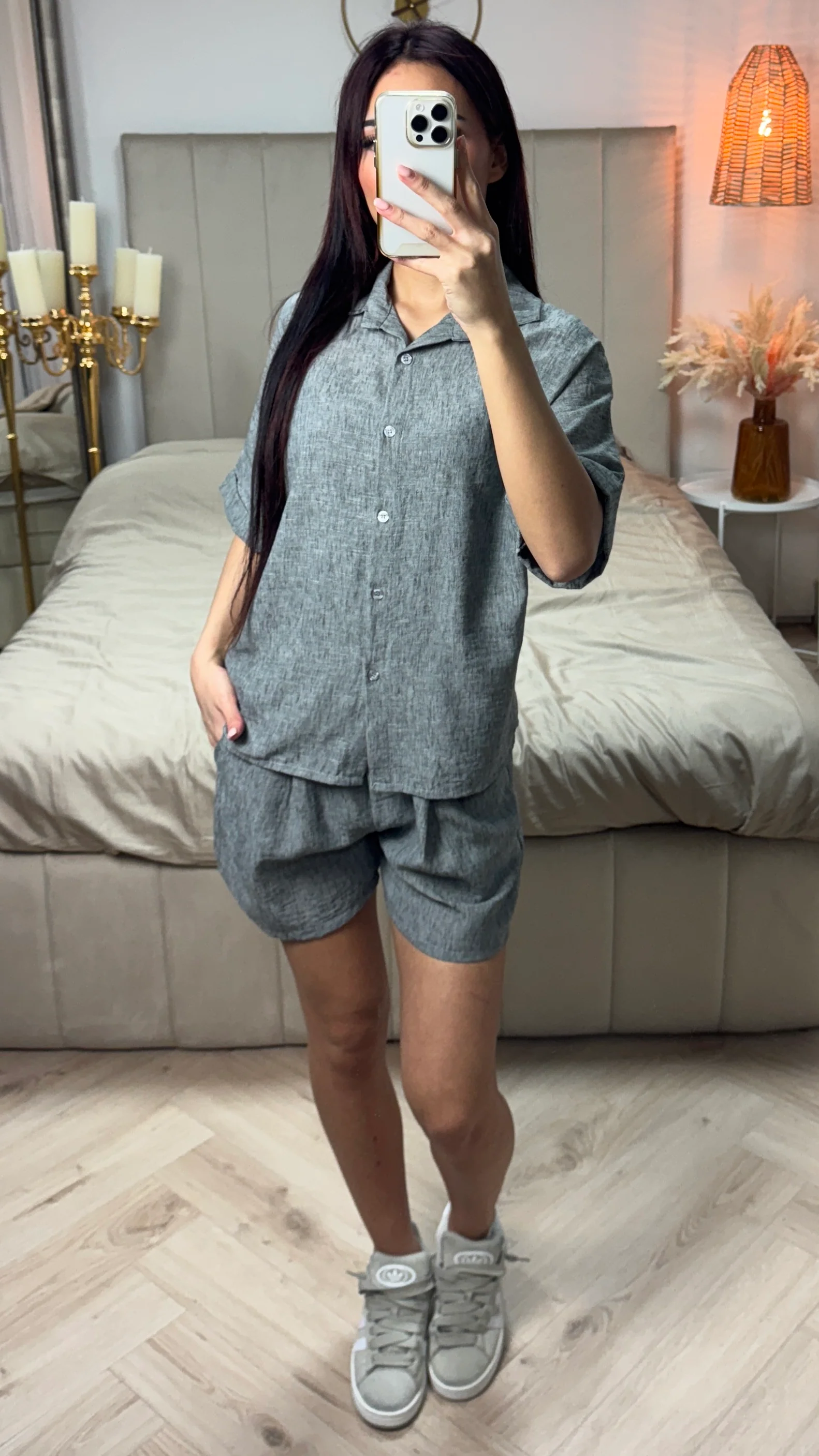 2pcs Blouse + Shorts Linnenlook Set - Image 19