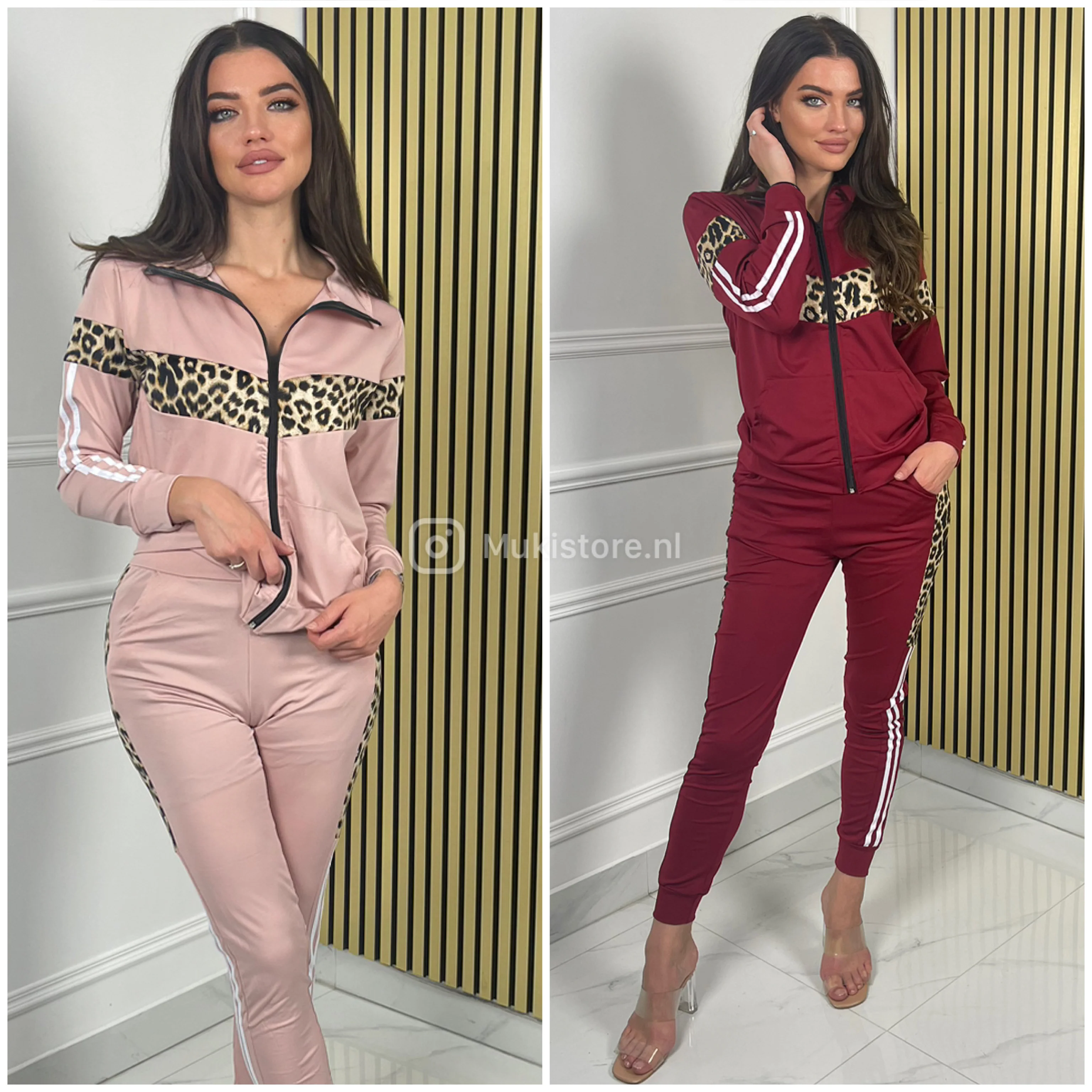 2pcs Zip Set Animal Print Stripes 185 - Image 12