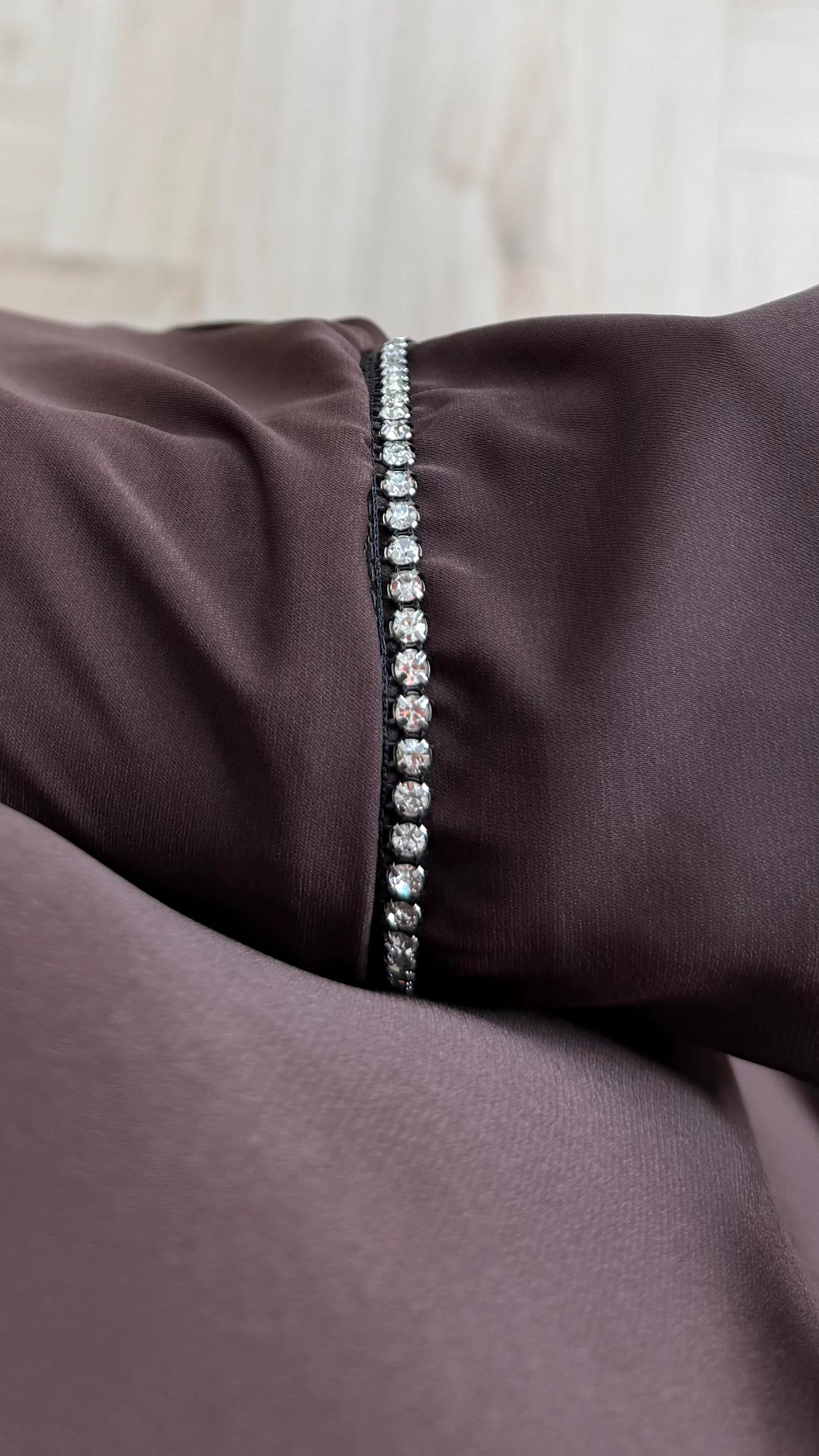 Abaya Maxi Jurk met Strass Details - Image 9