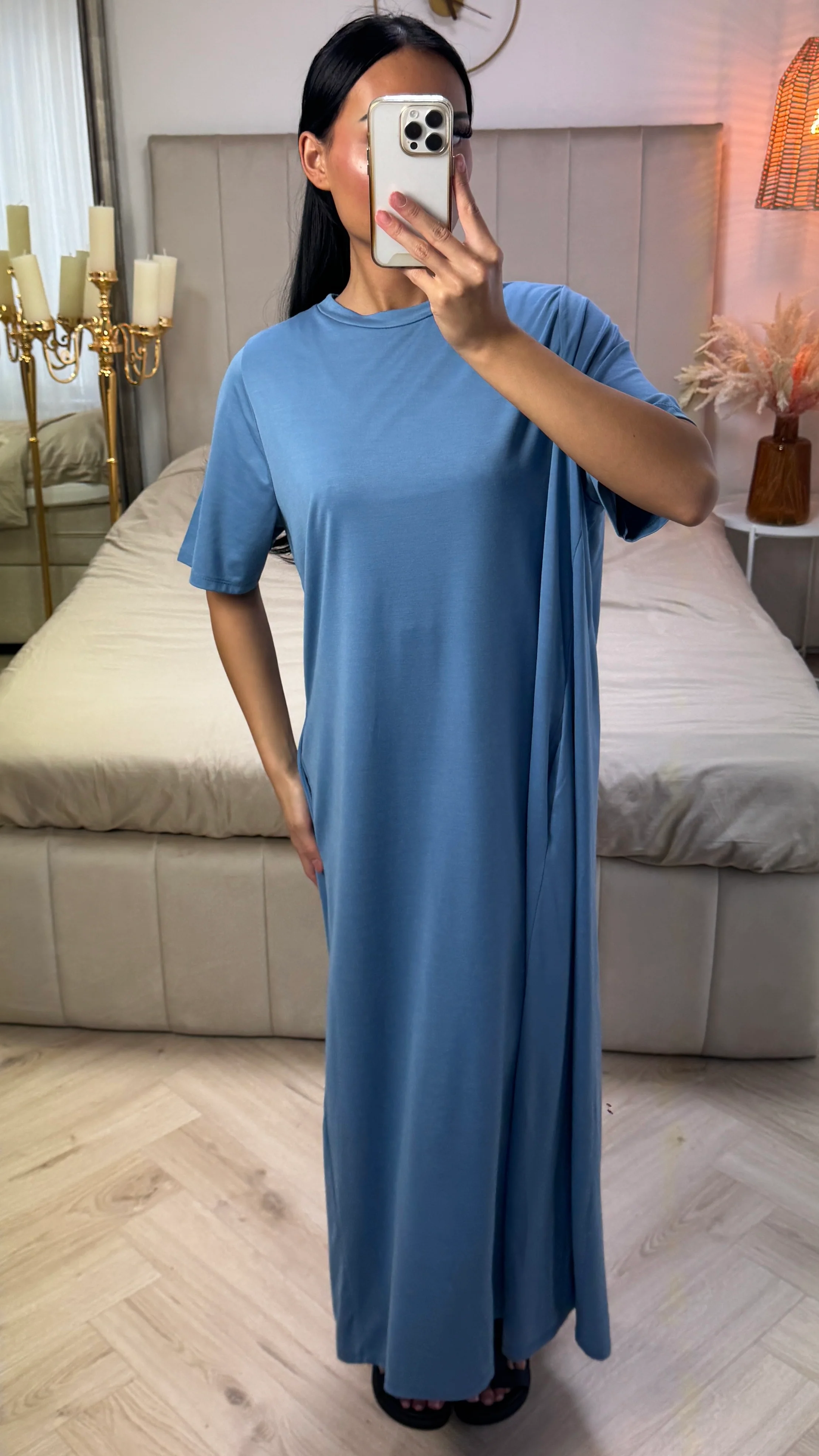 Abaya met Korte Mouwen – Viscoseblend - Image 11