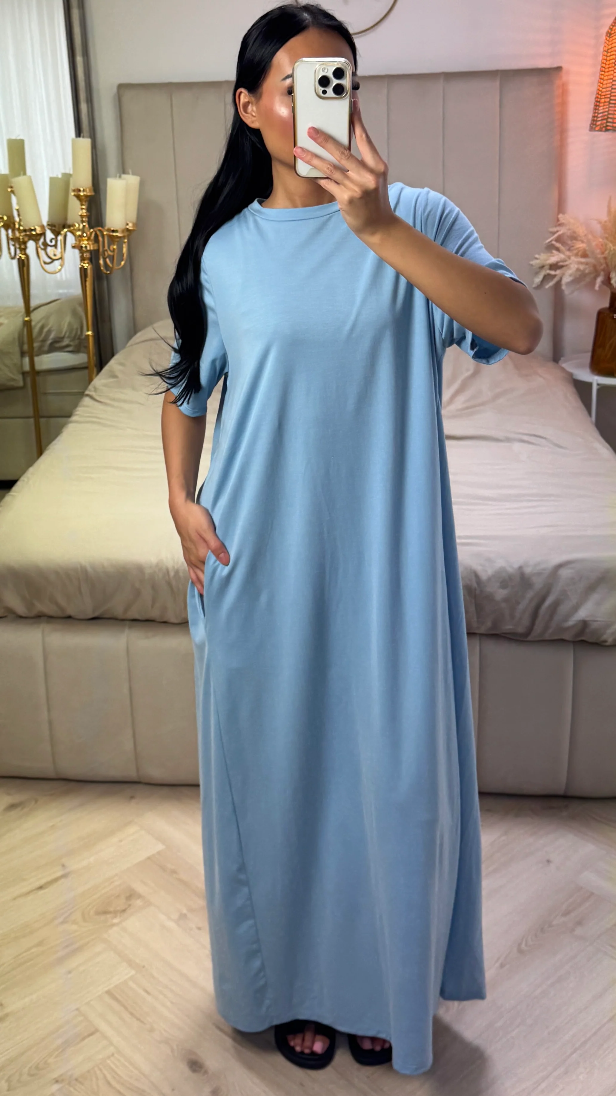 Abaya met Korte Mouwen – Viscoseblend - Image 13