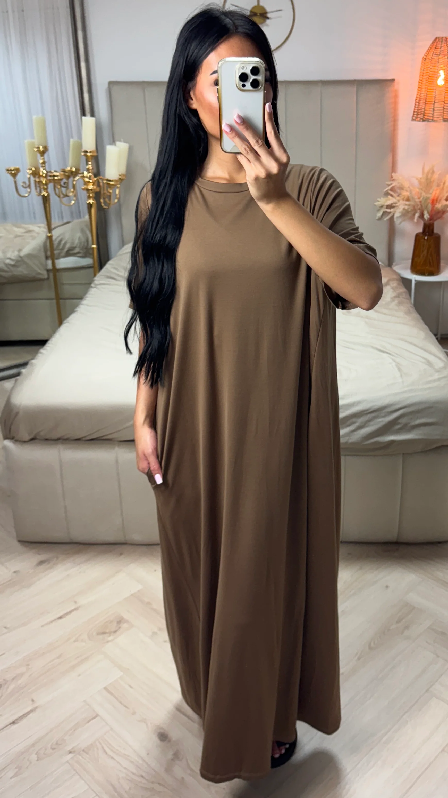 Abaya met Korte Mouwen – Viscoseblend - Image 15