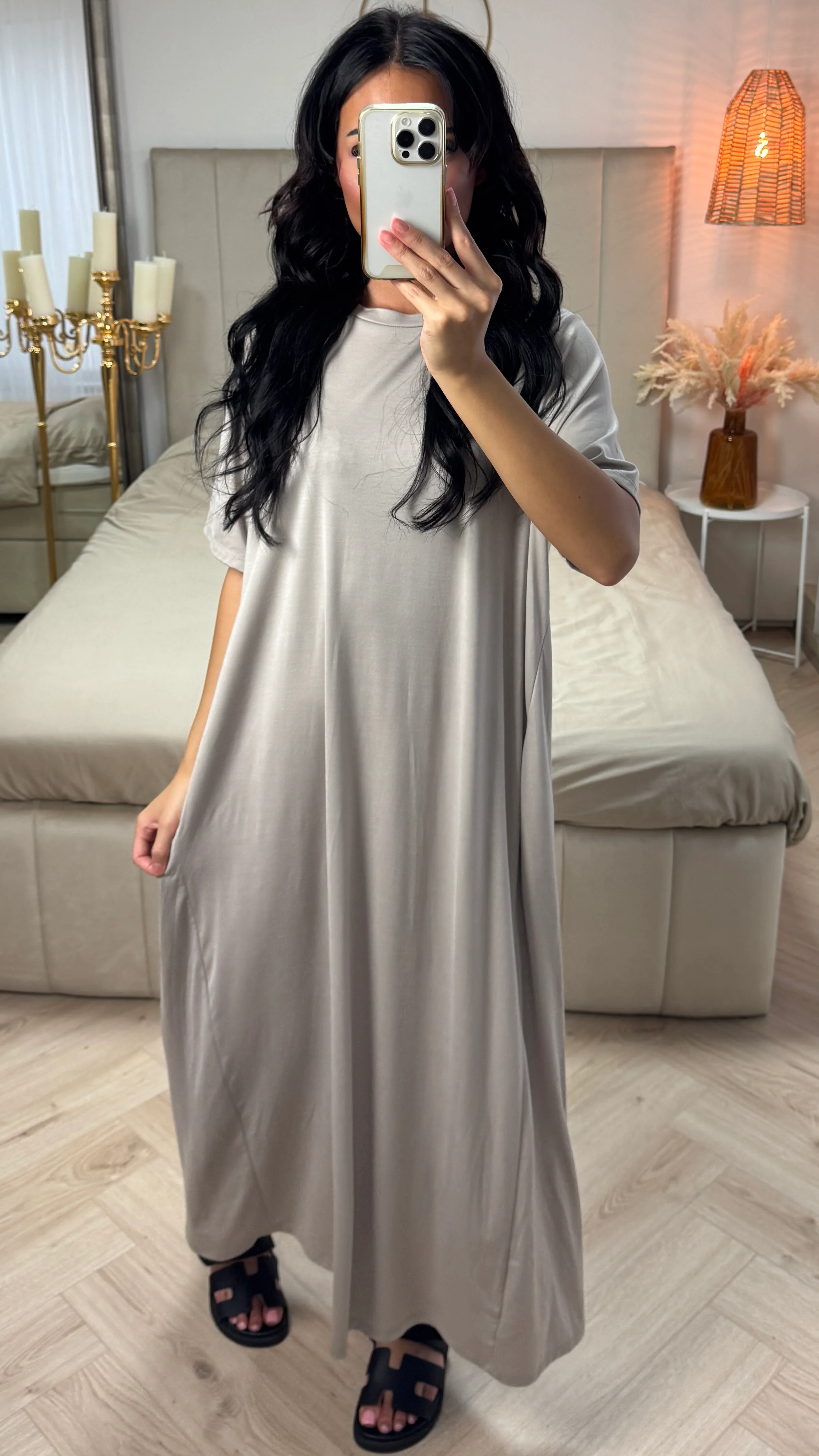 Abaya met Korte Mouwen – Viscoseblend - Image 5