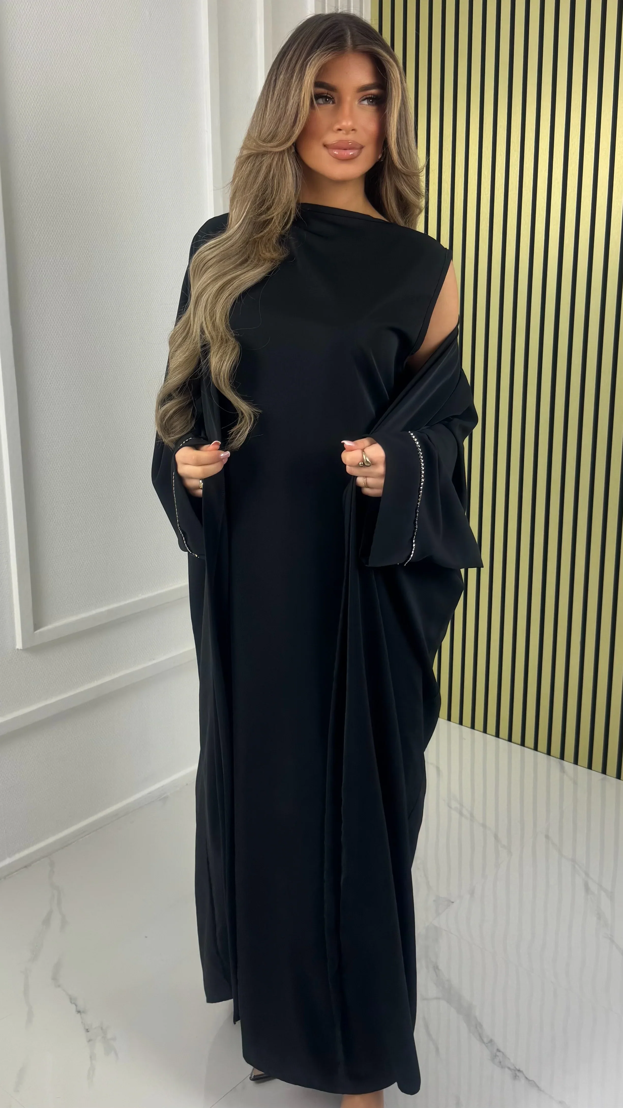 Abaya Two-Piece Set met Kimono en Onderjurk - Image 11