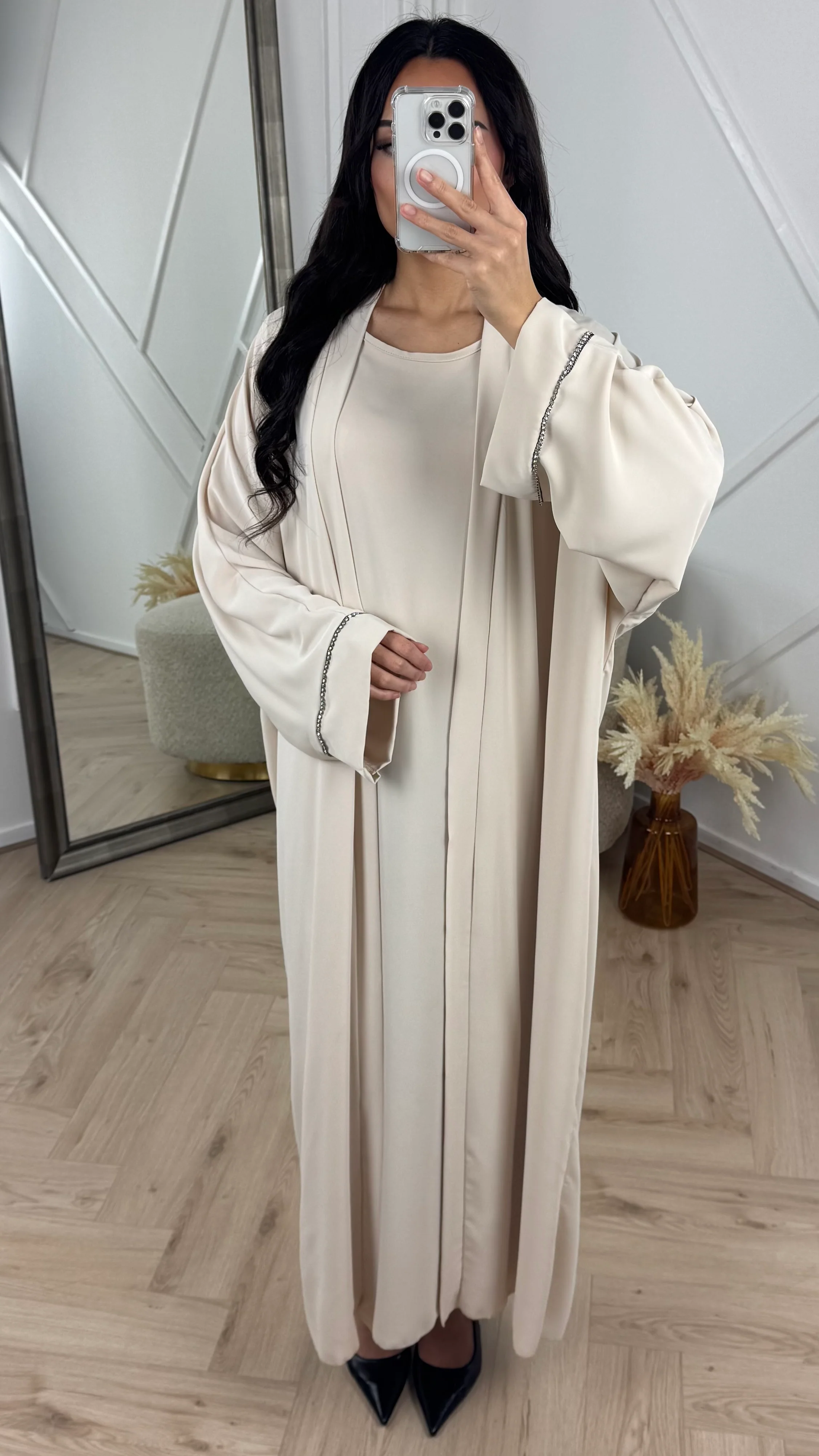 Abaya Two-Piece Set met Kimono en Onderjurk - Image 14
