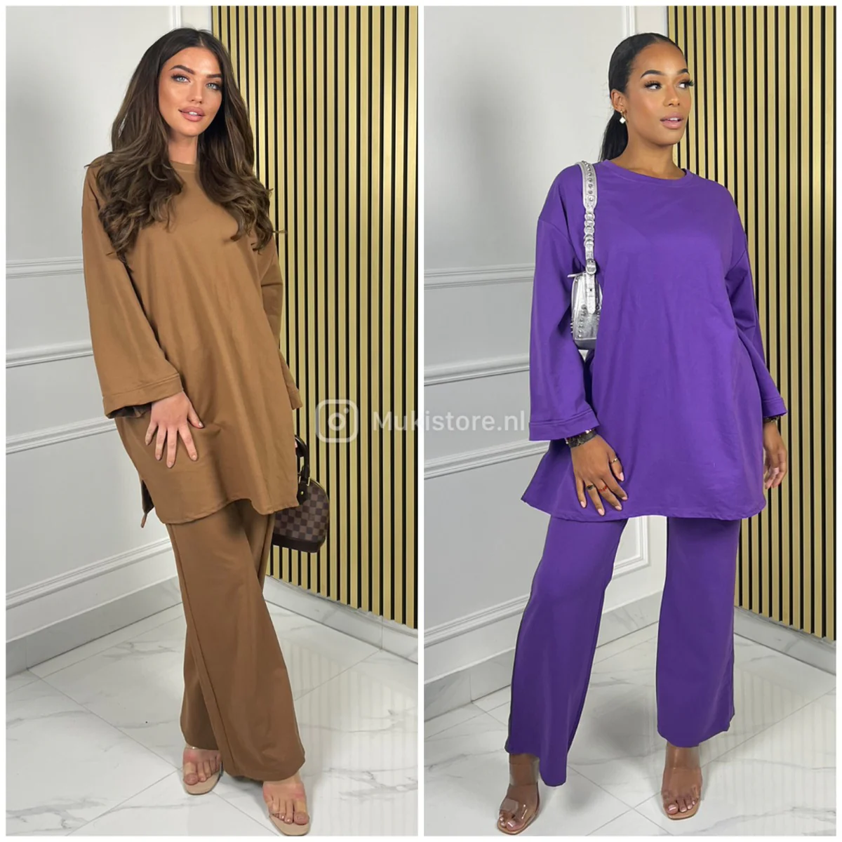 Basic Oversized Jessy Cotton Wide Leg Set - Image 4