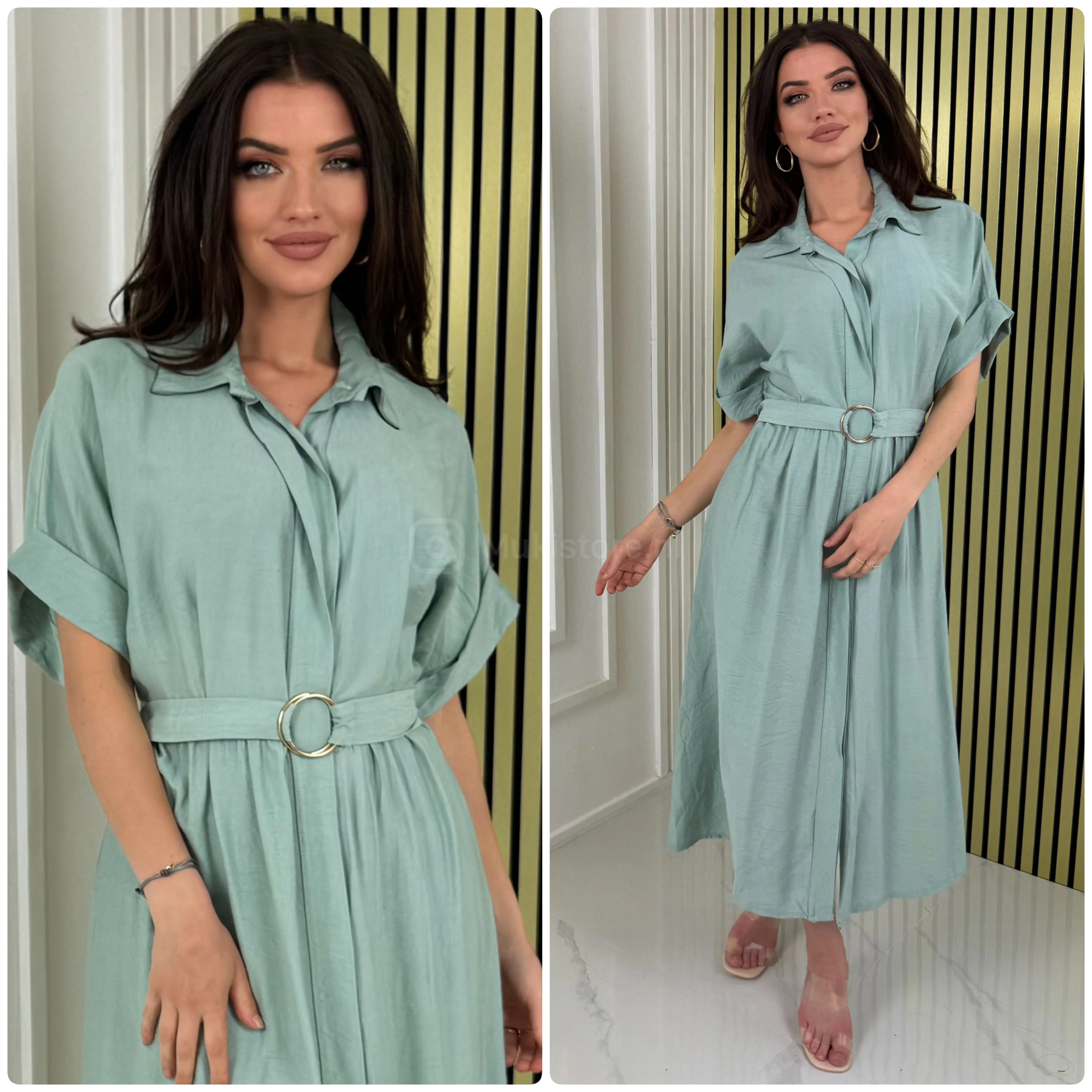 Blouse Dress Ring Tie Belt Detail - Image 12