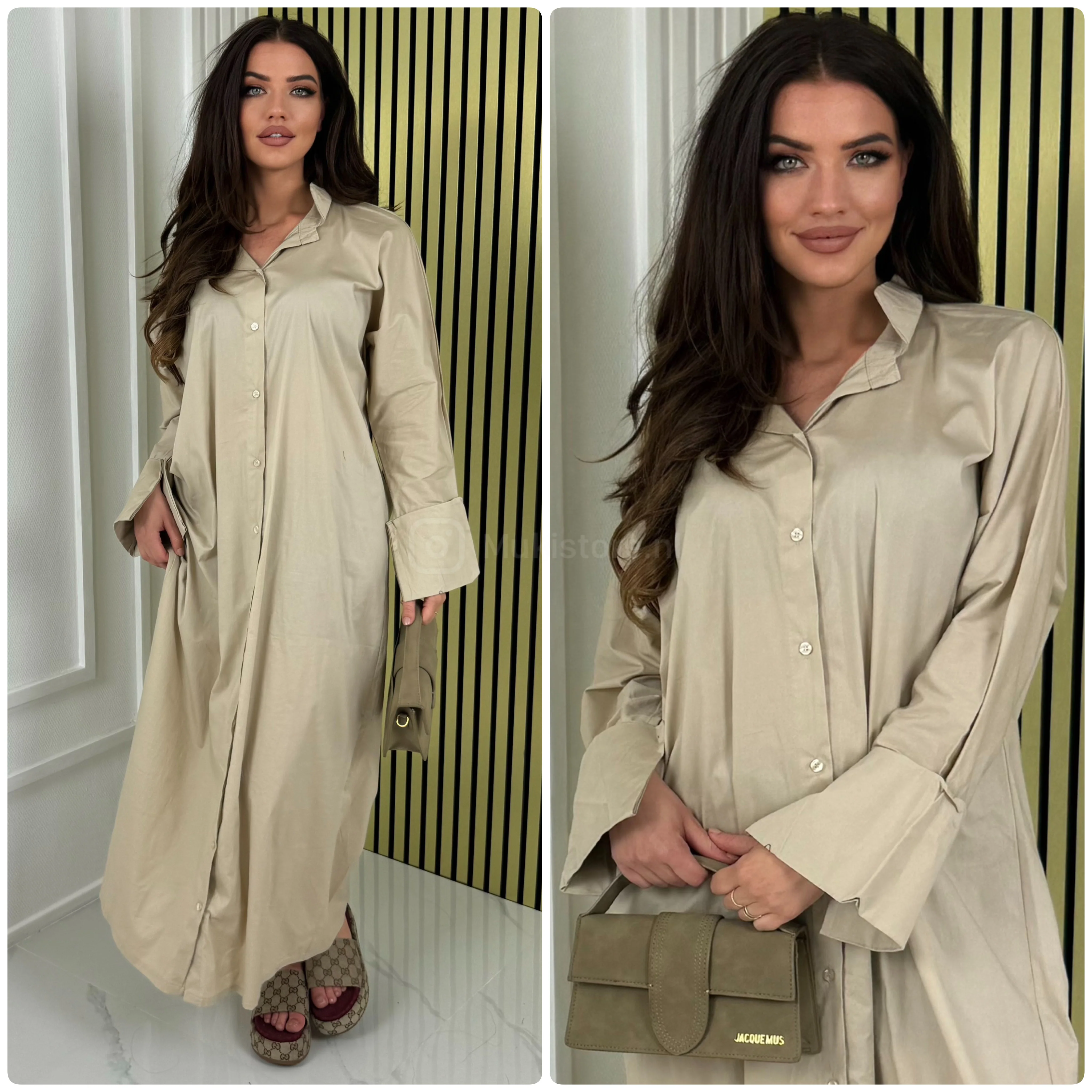 Blouse Maxi Dress Big Sleeve Detail - Image 18