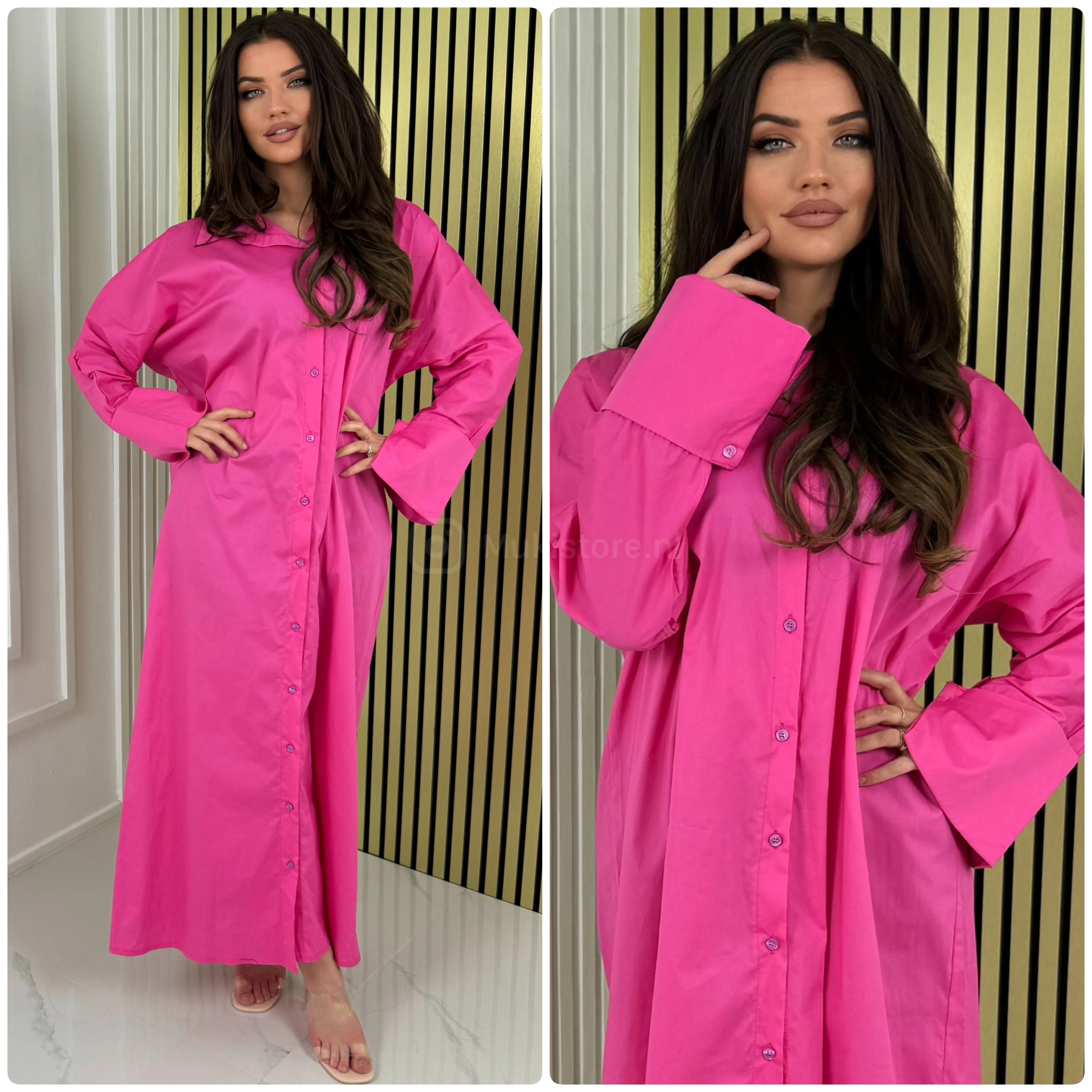 Blouse Maxi Dress Big Sleeve Detail - Image 19