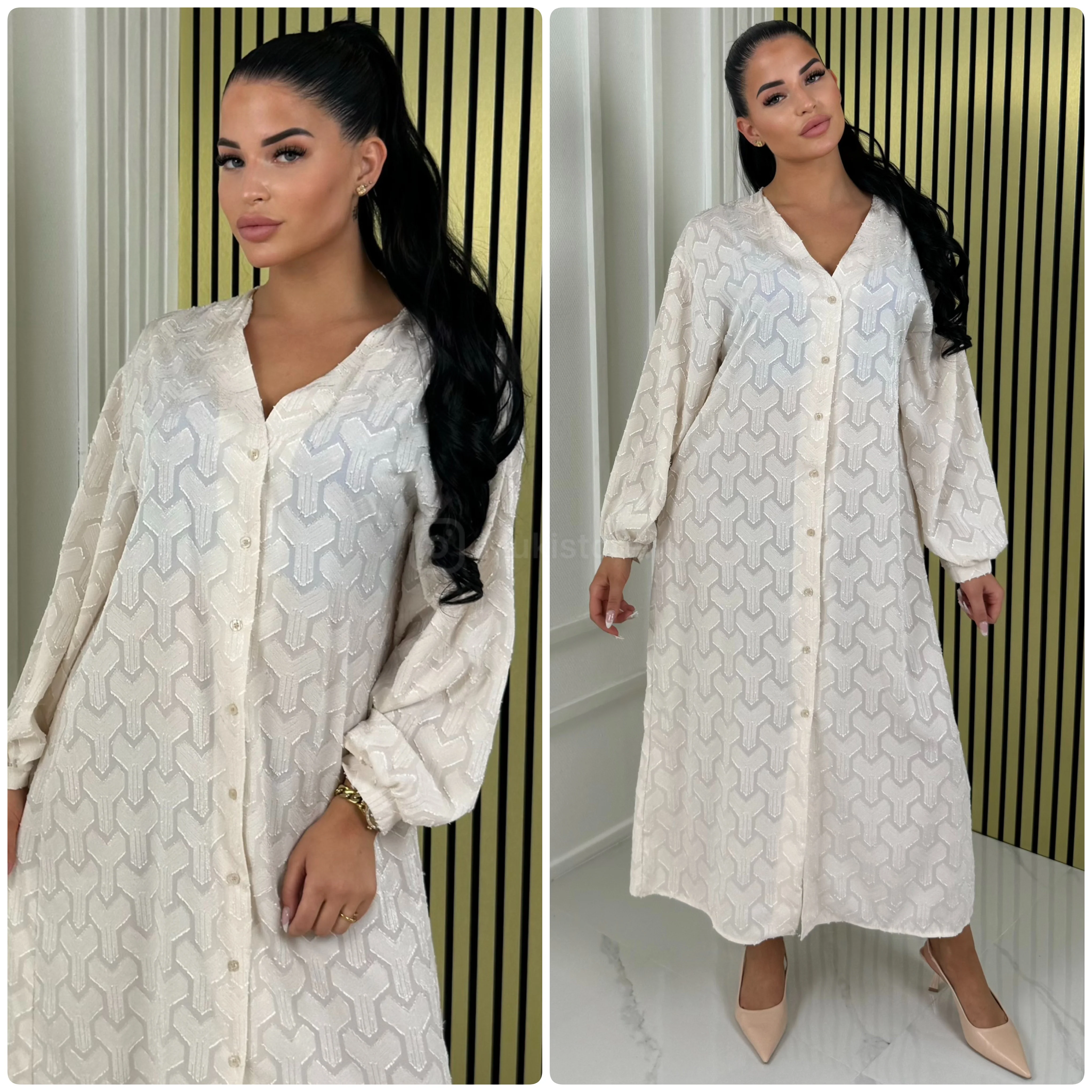 Blouse Maxi Dress Special Y Material - Image 17
