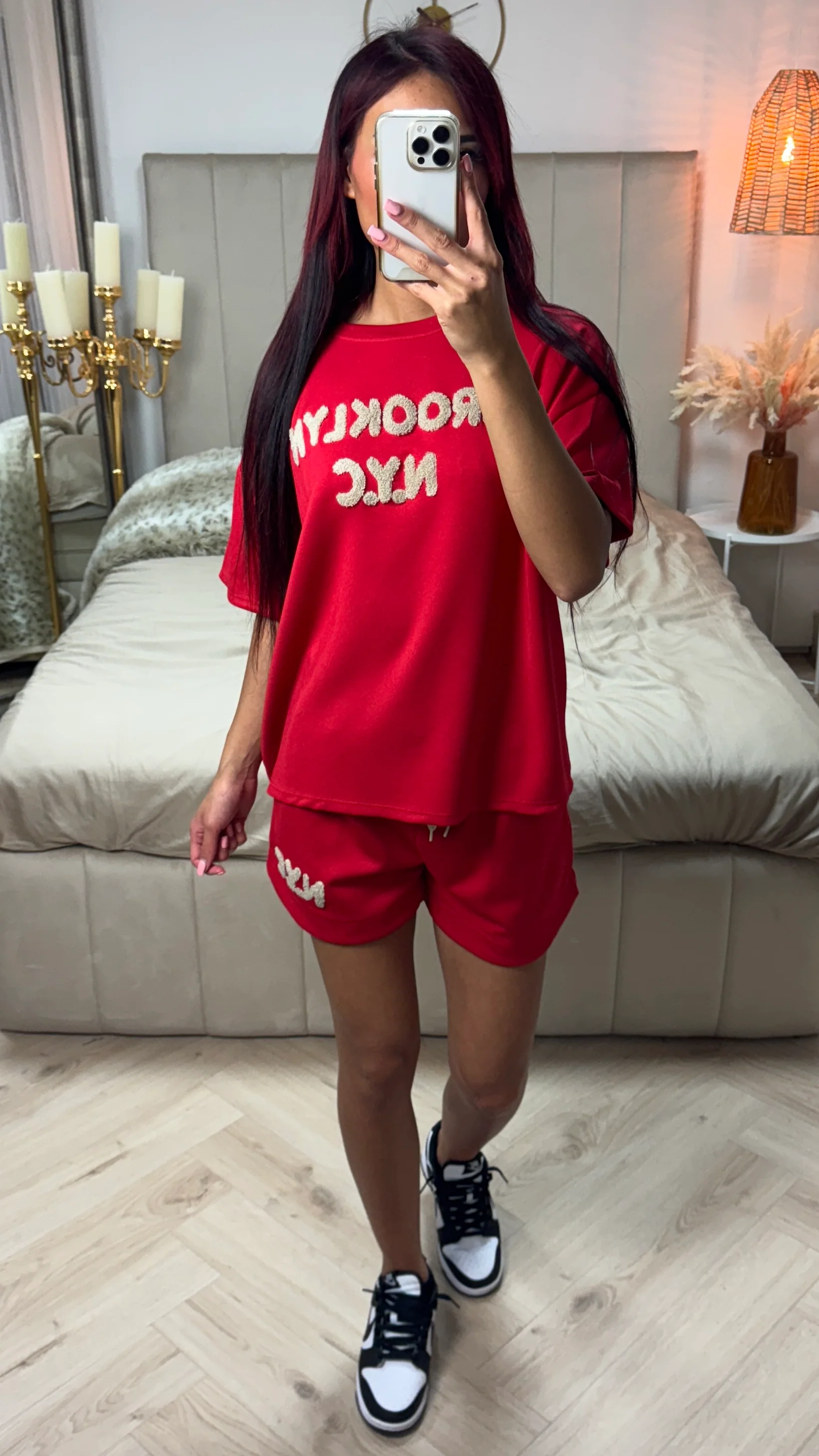 Brooklyn NYC Soft Material Tee+Shorts Set - Image 7