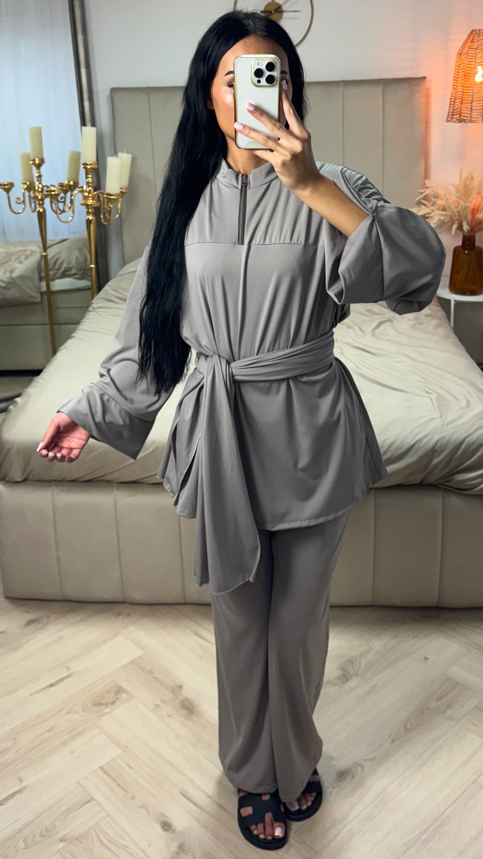 Burkini met Ritssluiting en Hijab – Splitmouwen Design - Image 9