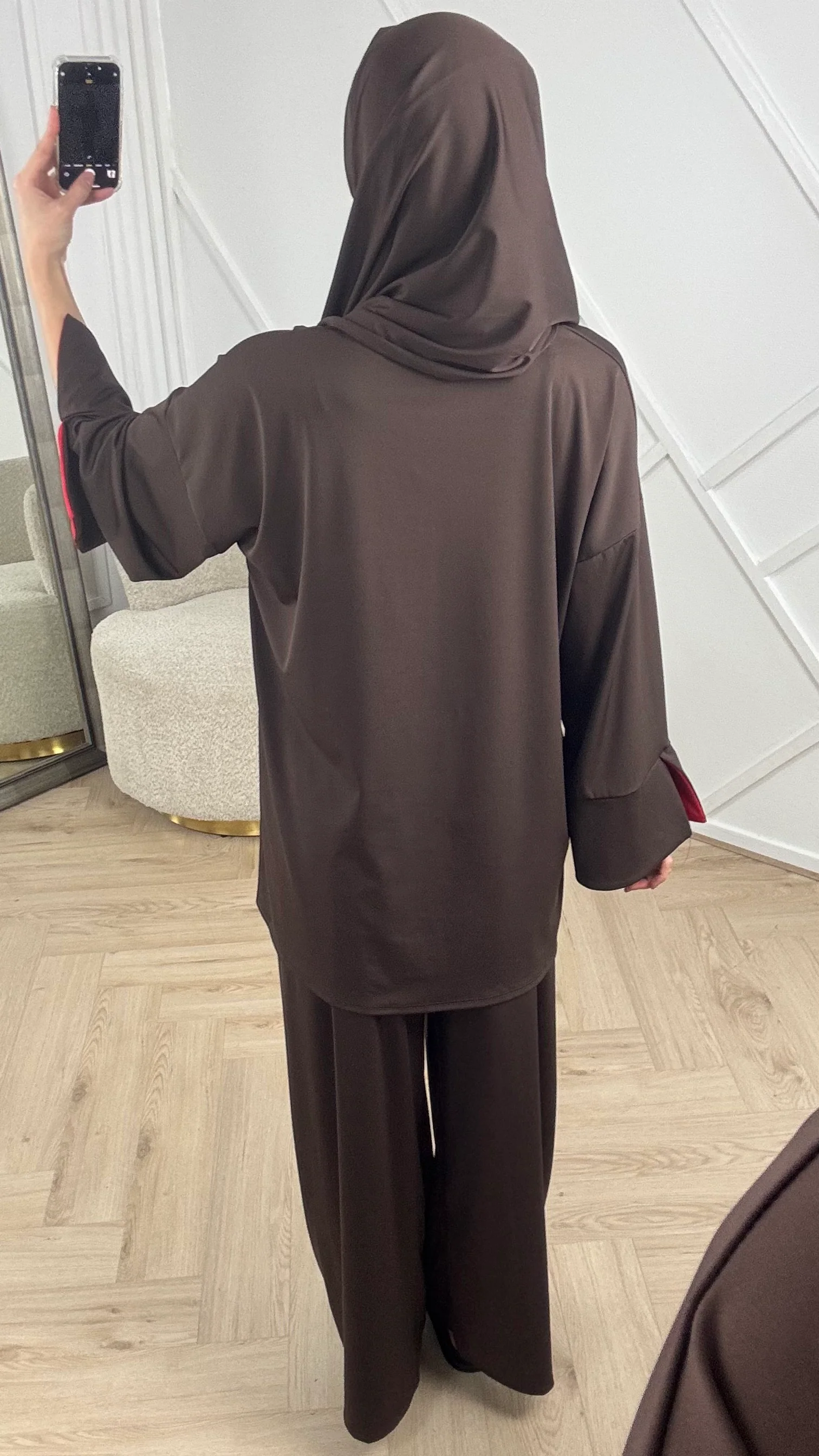PRE ORDER Burkini Set met Contrastdetails en Ronde Hals WORDT 22-07 VERZONDEN - Image 10