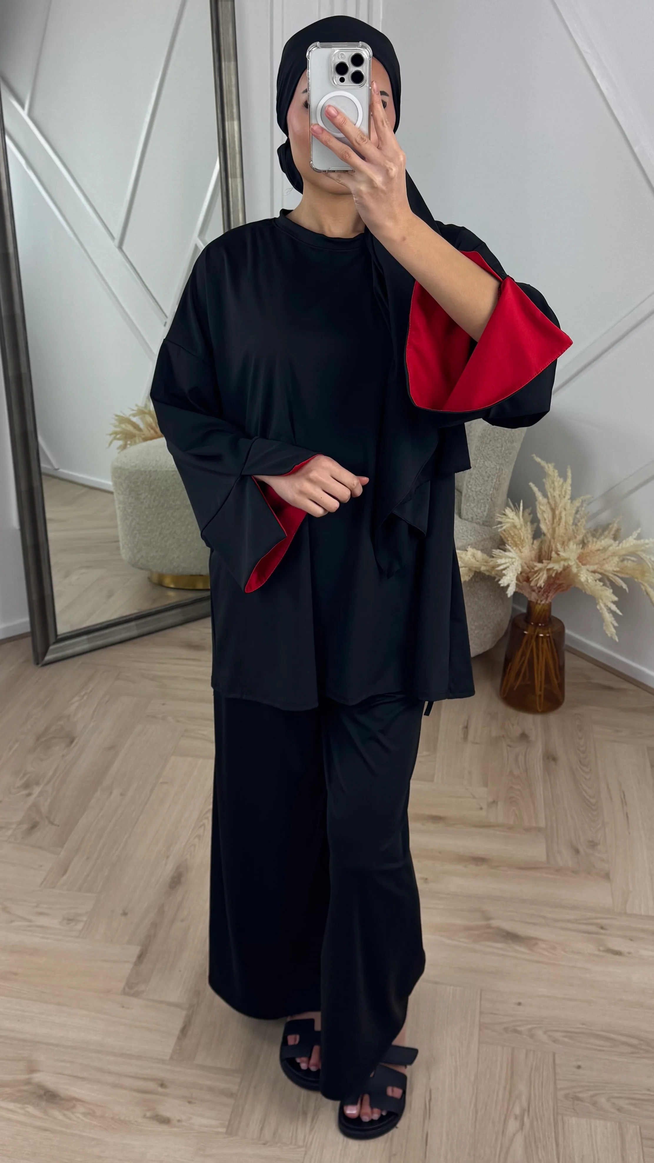 PRE ORDER Burkini Set met Contrastdetails en Ronde Hals WORDT 22-07 VERZONDEN - Image 16