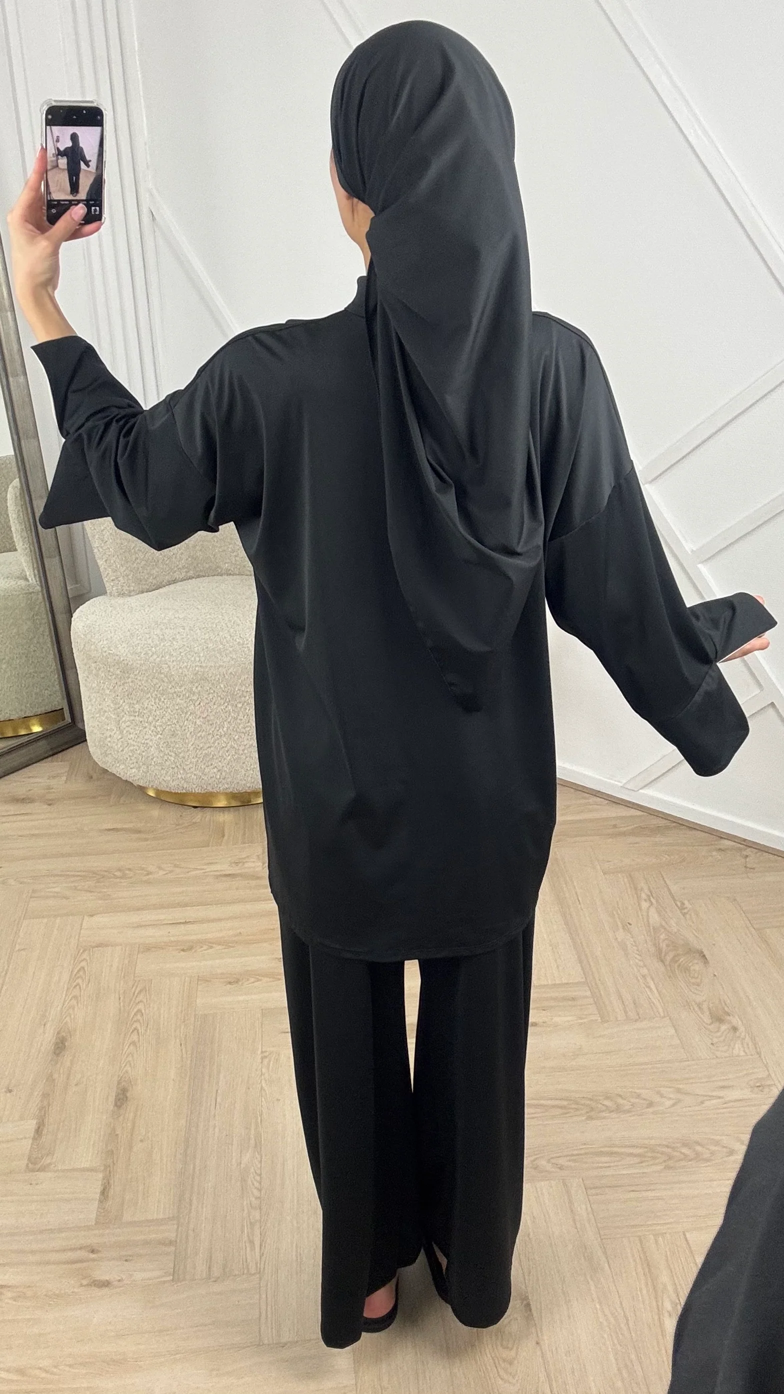PRE ORDER Burkini Set met Contrastdetails en Sportieve Halssluiting WORDT 22-07 VERZONDEN - Image 14