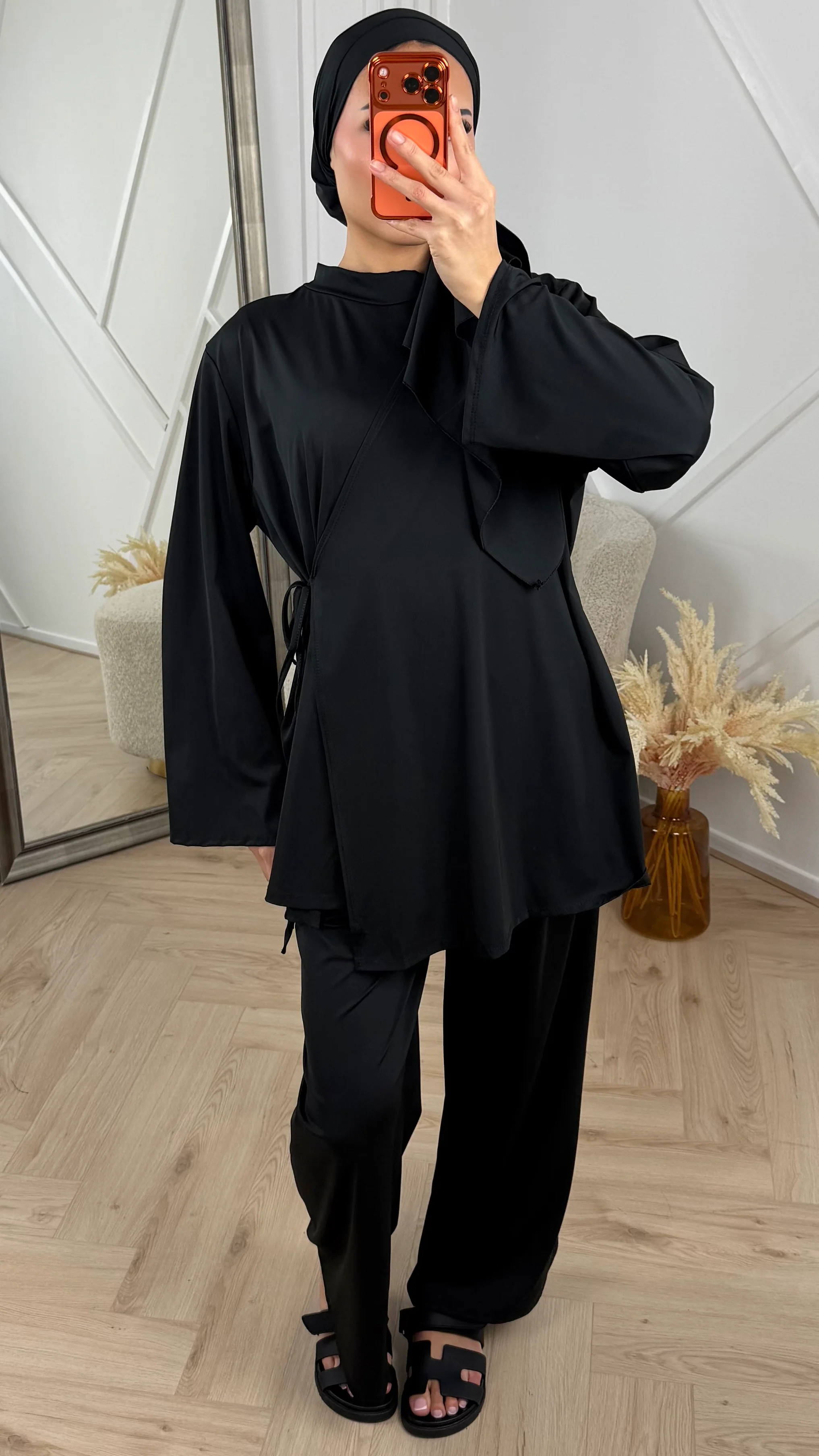 Burkini Set met Overslagdetail en Striksluiting - Image 4