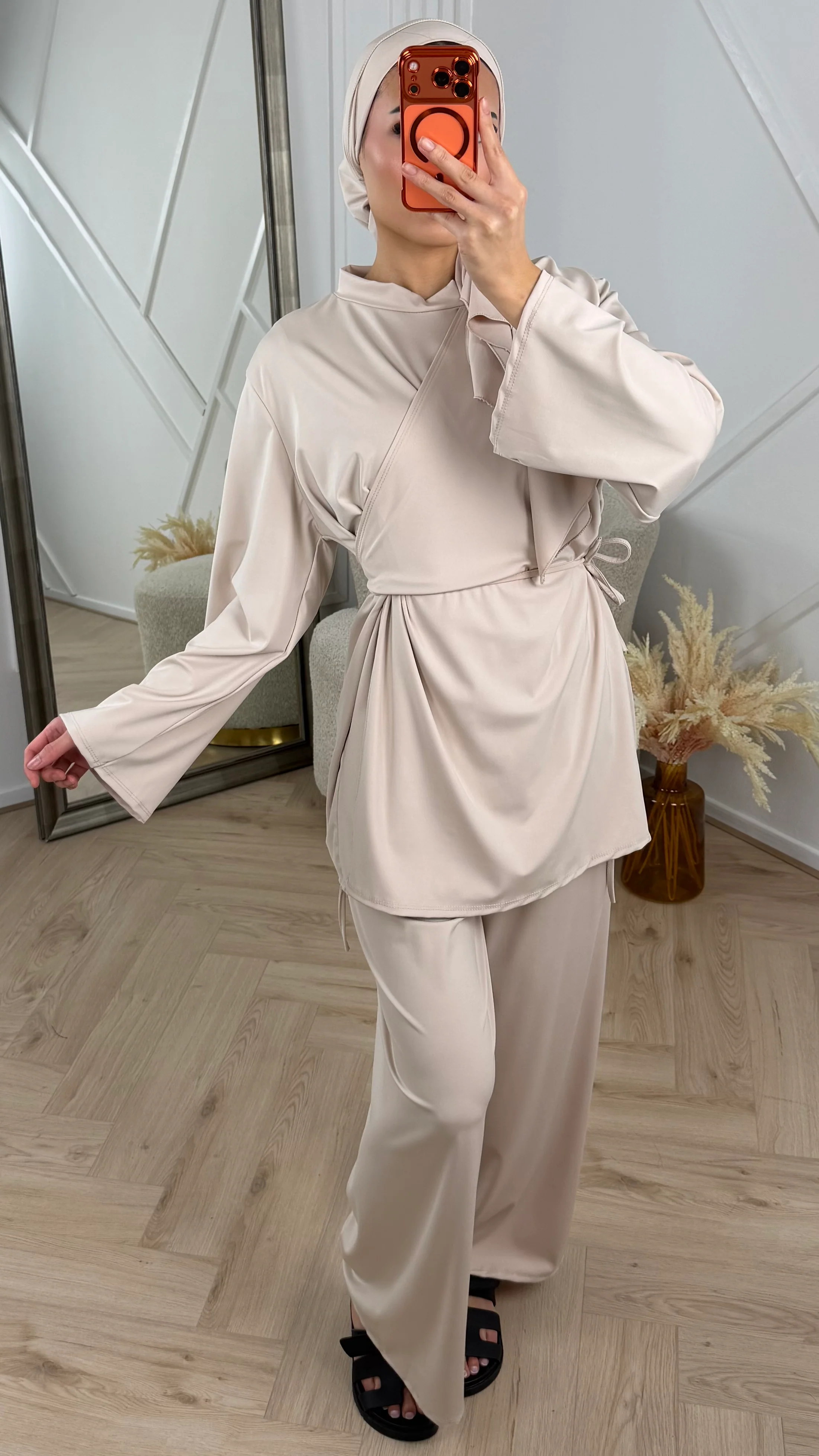 Burkini Set met Overslagdetail en Striksluiting - Image 5