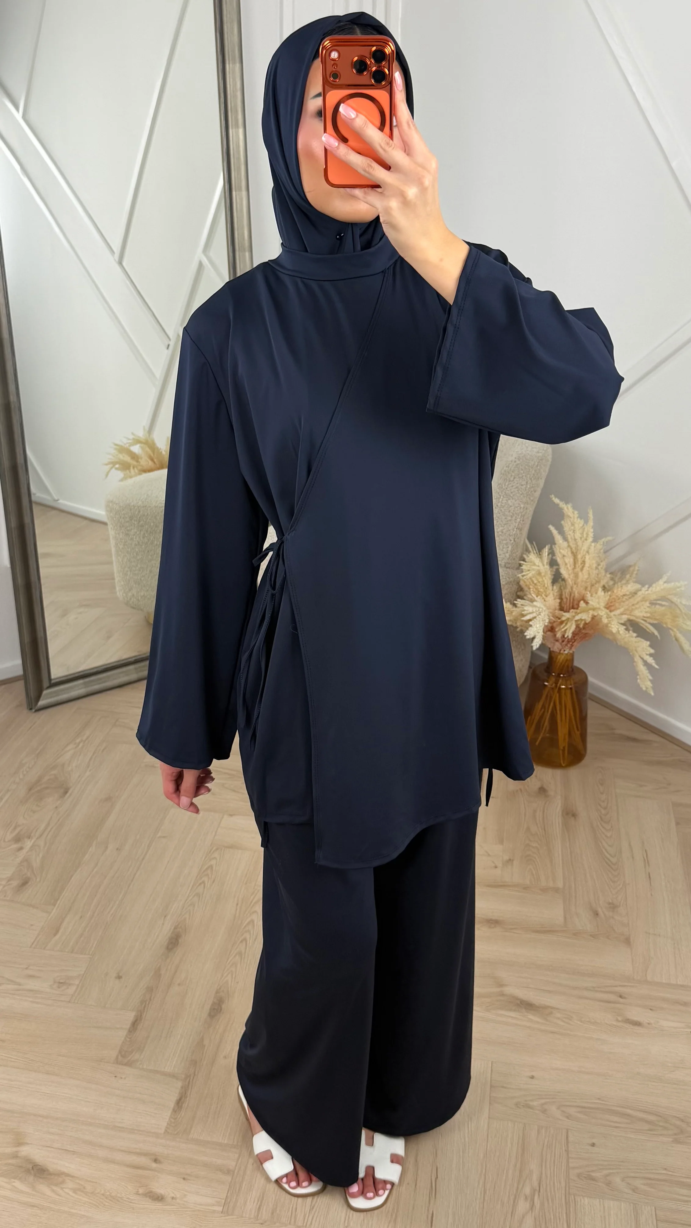 Burkini Set met Overslagdetail en Striksluiting - Image 7