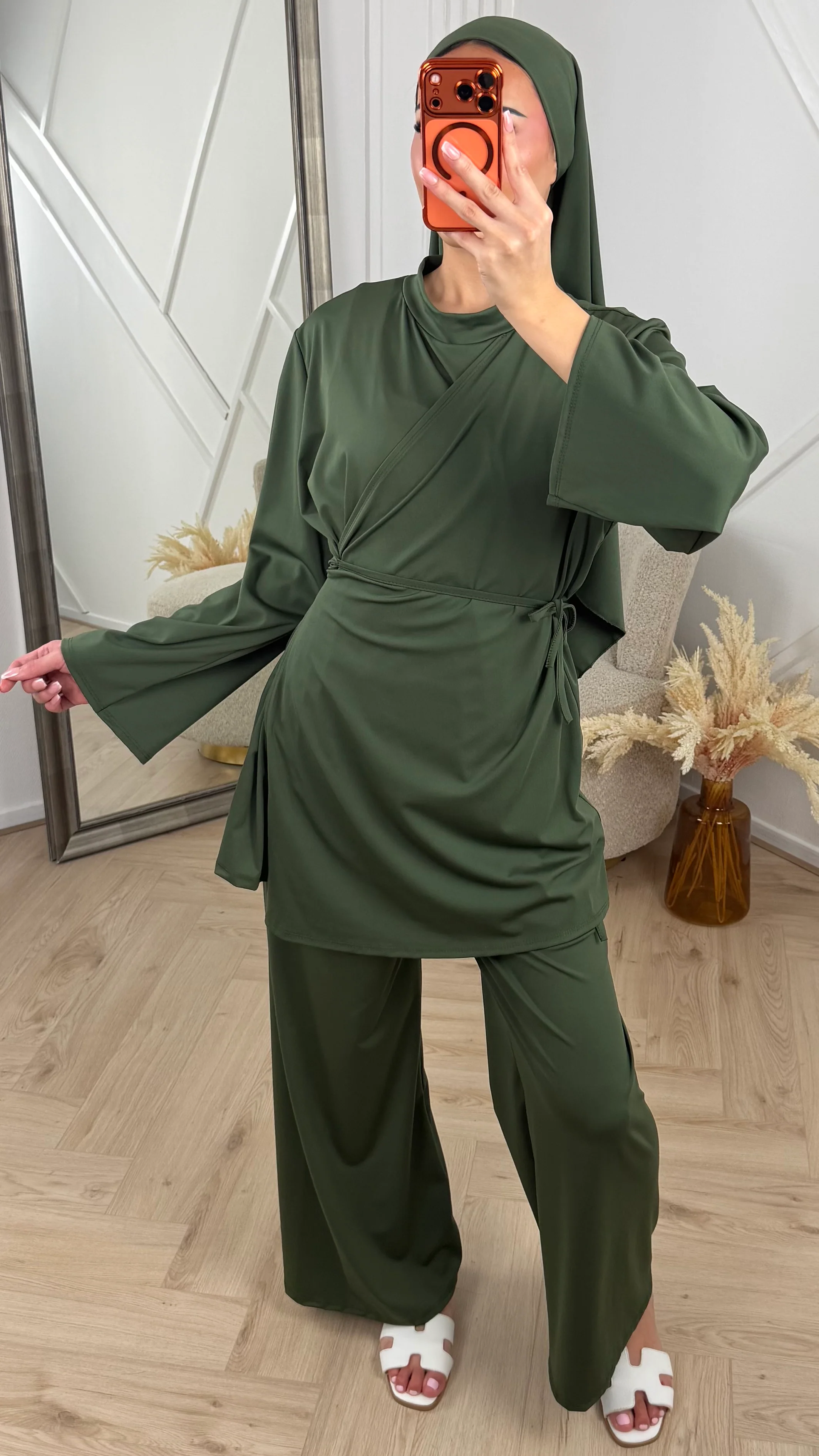 Burkini Set met Overslagdetail en Striksluiting - Image 8