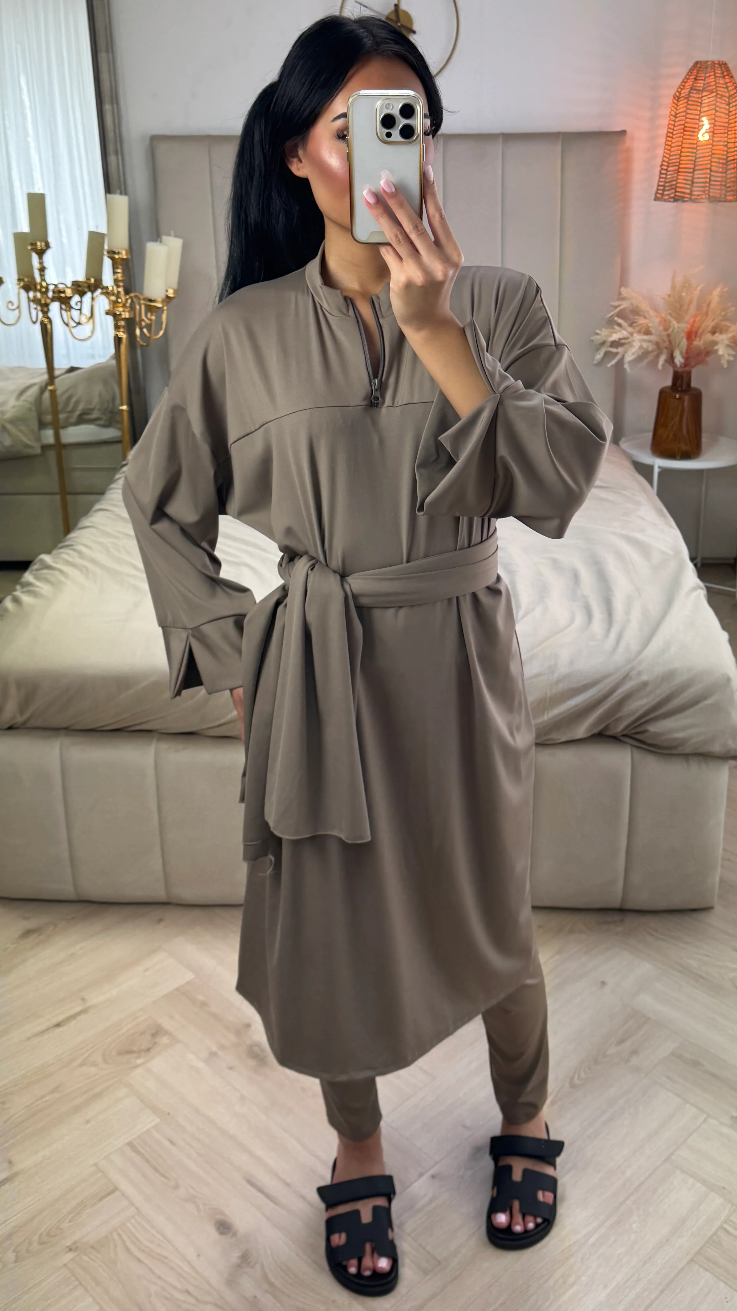 Burkini Set met Rits en Spleetmouwen – Inclusief Hijab - Image 12