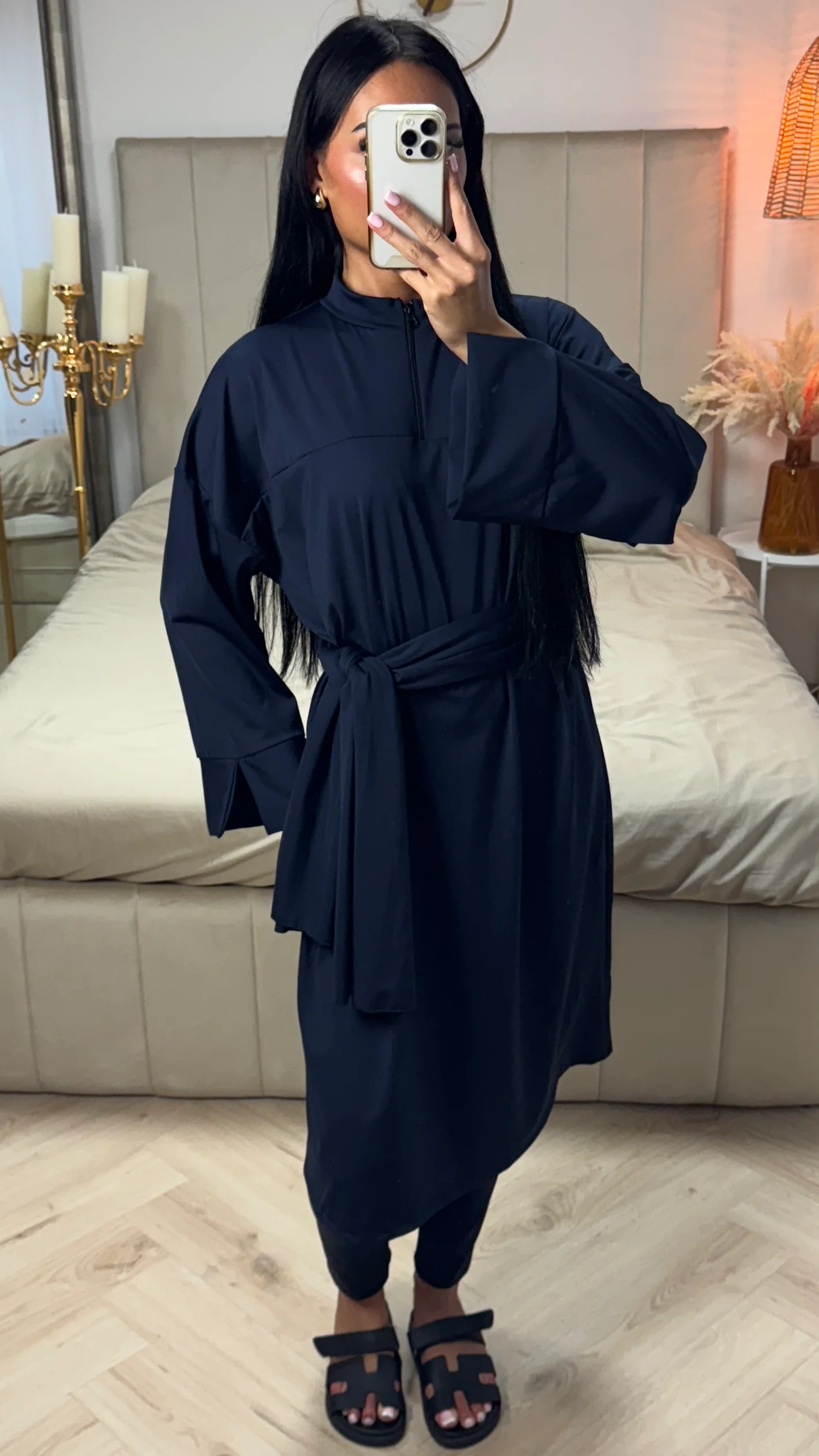 Burkini Set met Rits en Spleetmouwen – Inclusief Hijab - Image 8