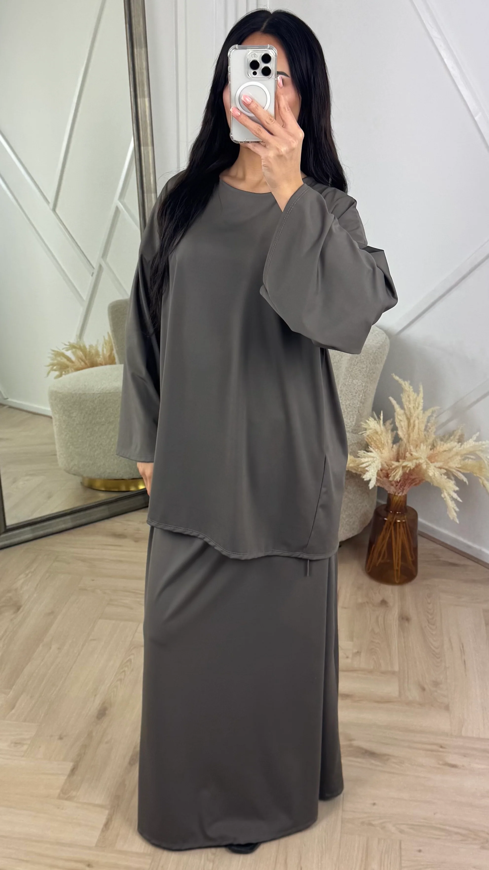 Burkini Set met Wijde Mouwen en Maxi Rok - Image 7