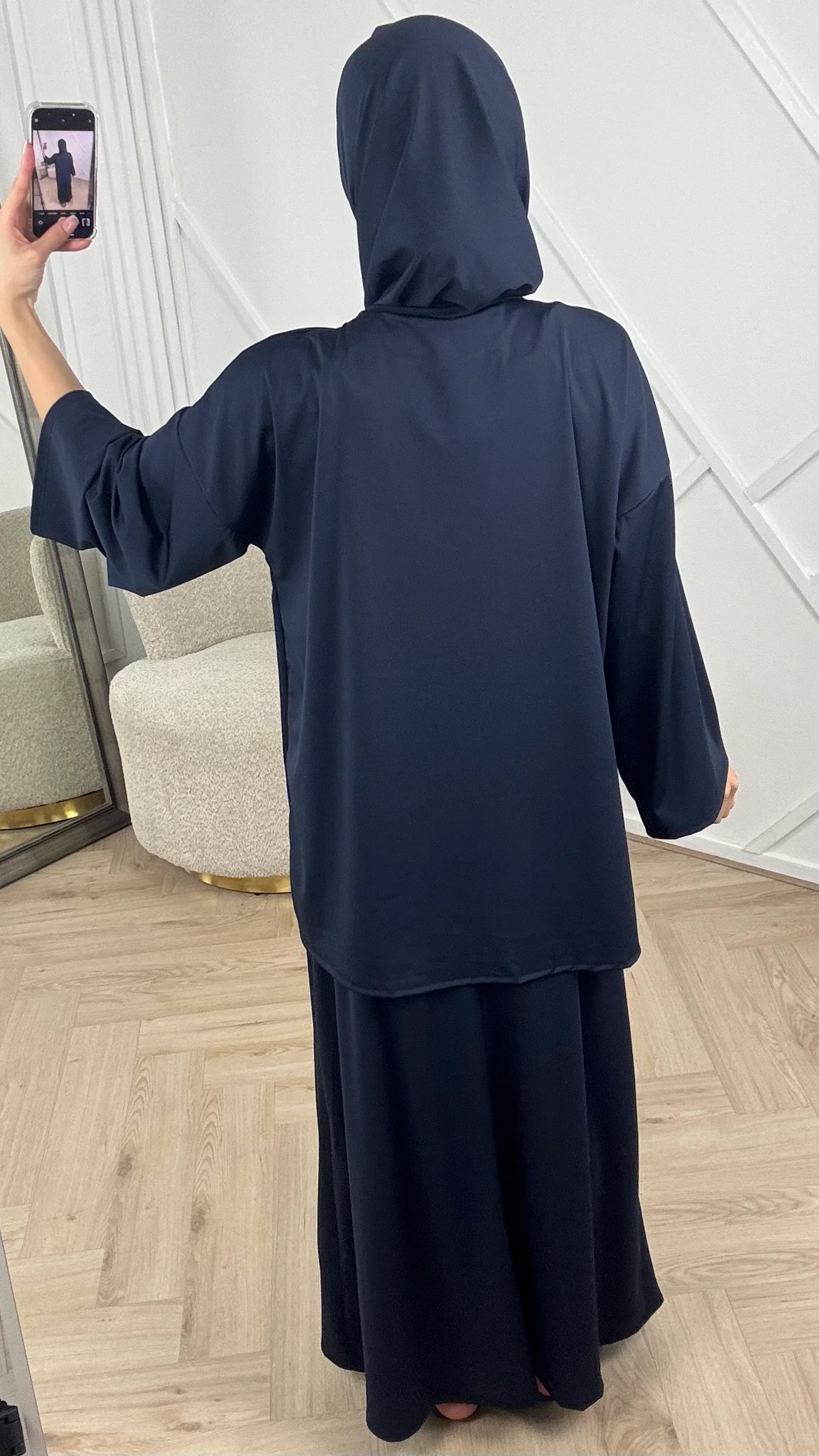 Burkini Set met Wijde Mouwen en Maxi Rok - Image 9