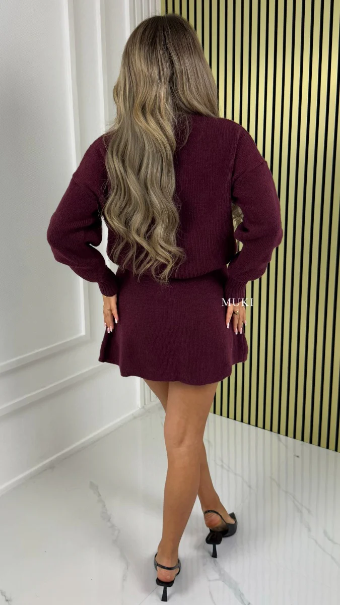 BY FARAH Essential Knit Crop Sweater Skirt Set - Image 9