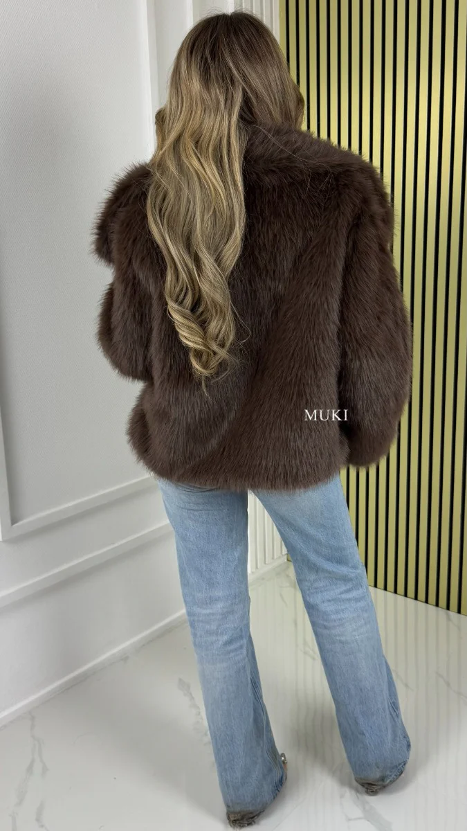 BY FARAH Faux Fur Teddy Jacket Chester Lining - Image 3