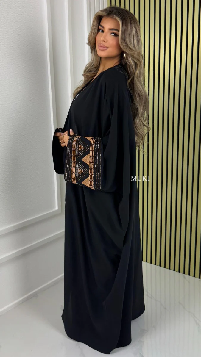 BY FARAH Oversized Premium Kimono Embroidery Sleeve - Image 6