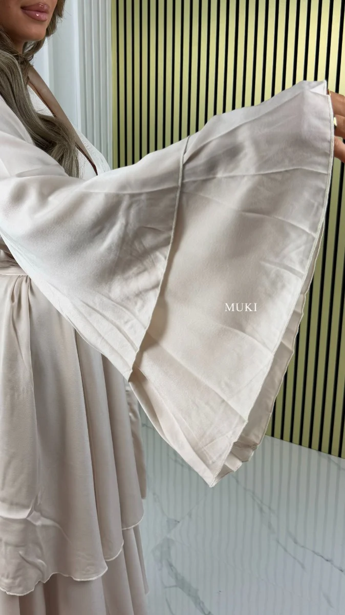 BY FARAH Premium Tie Belt Pleated Dress - Image 3