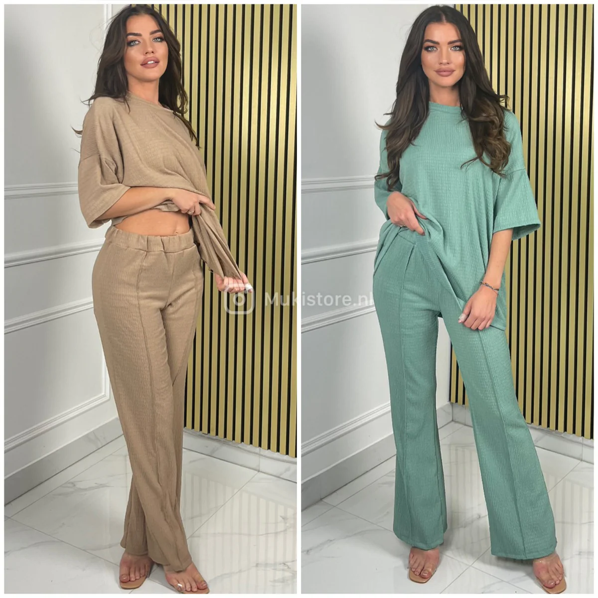 CheeseCloth Basic Set Wide Leg Mid Stripe 2023 - Image 6