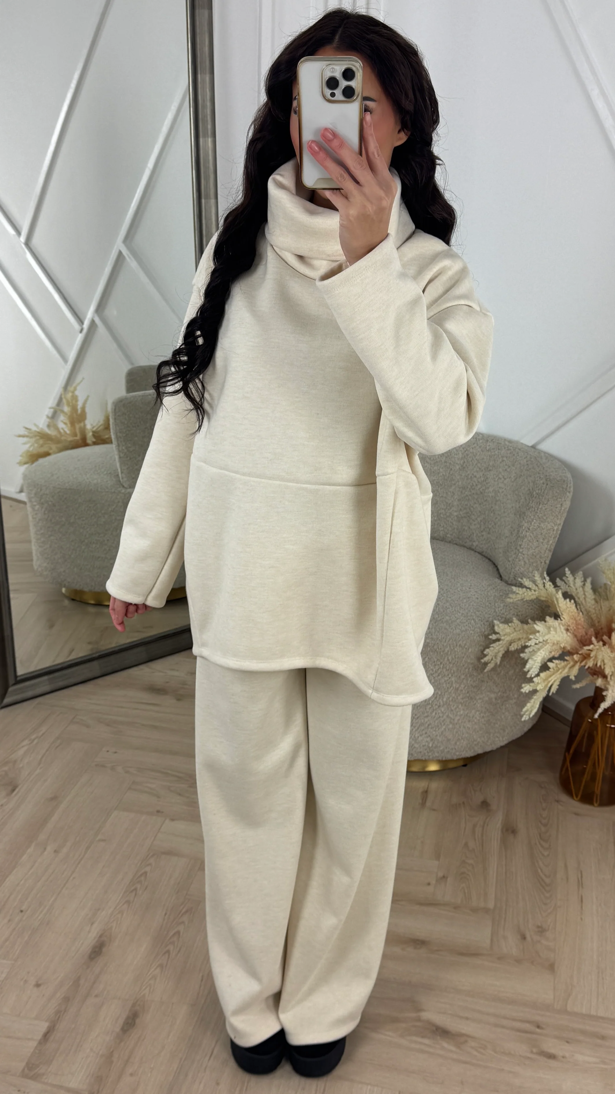 Comfy Fleece Two-Piece Set met Hoge Kraag - Image 2