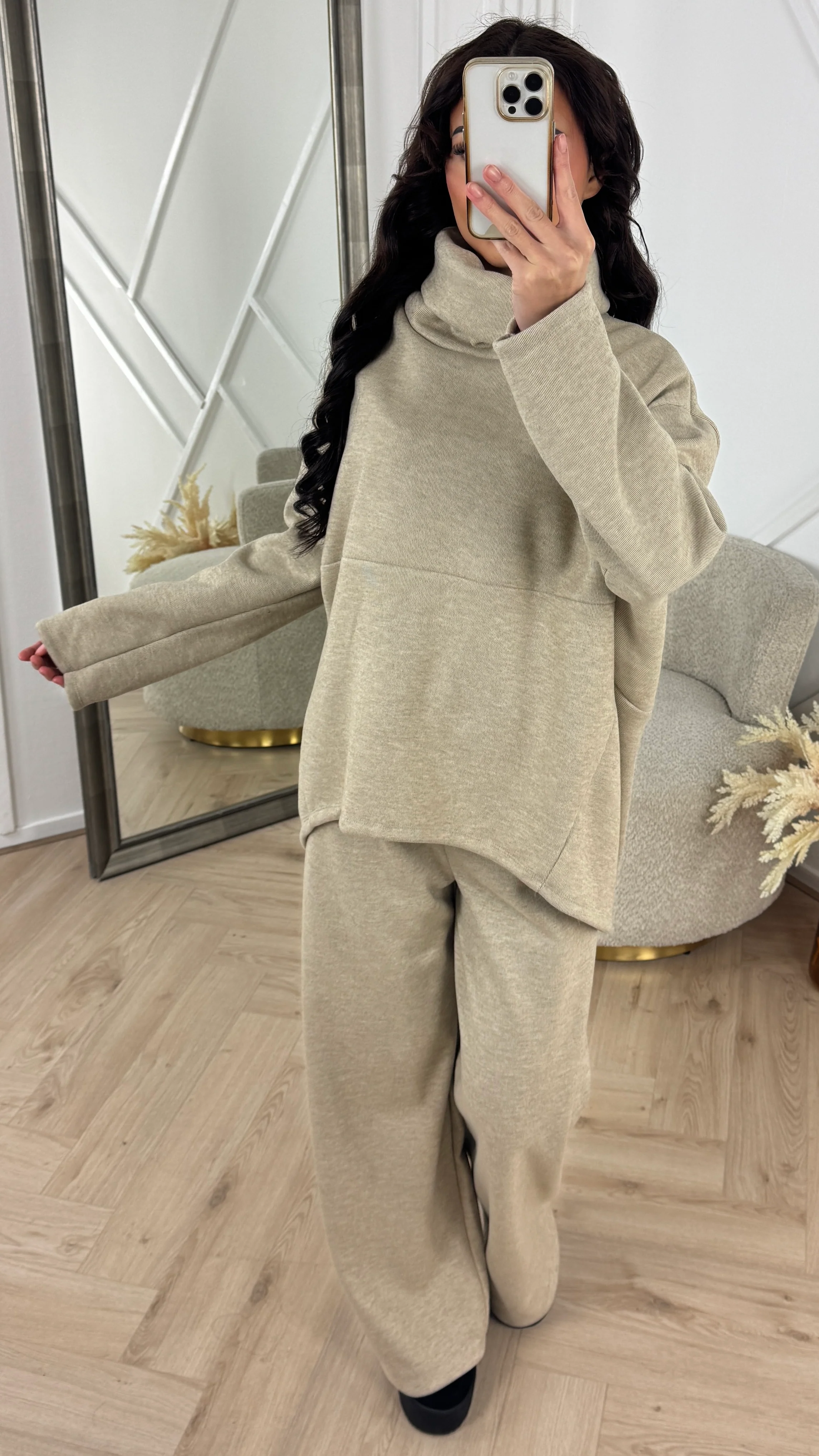 Comfy Fleece Two-Piece Set met Hoge Kraag - Image 3